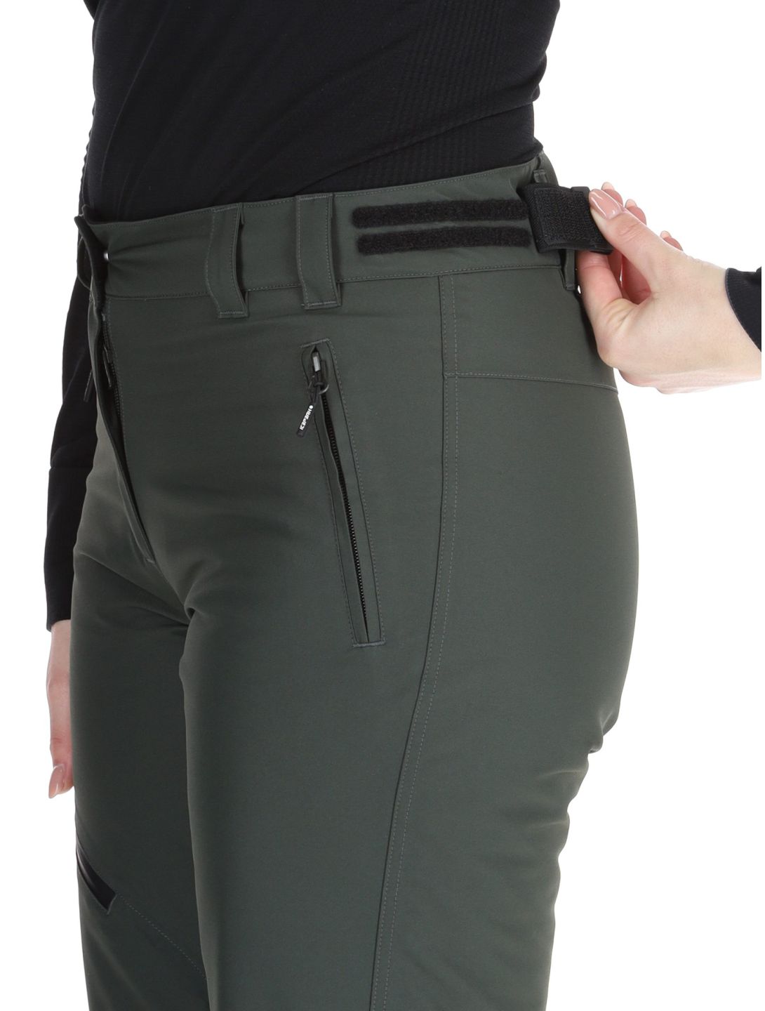 Icepeak, Curlew pantalones de esquí mujeres Dark Olive verde 