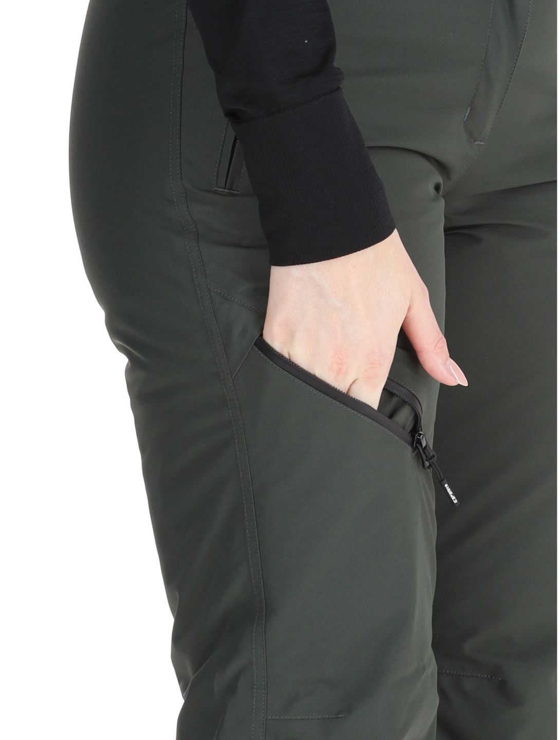 Icepeak, Curlew pantalones de esquí mujeres Dark Olive verde 