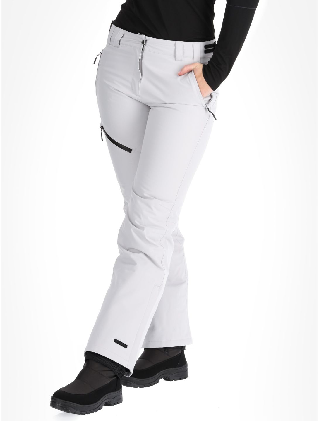 Icepeak, Curlew pantalones de esquí mujeres Light Grey gris 