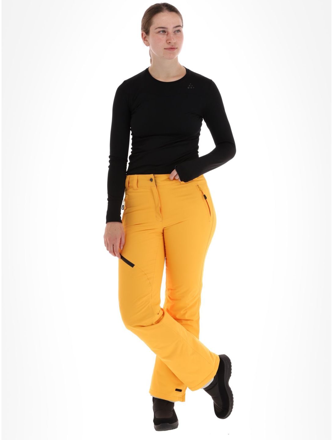 Icepeak, Curlew pantalones de esquí mujeres Yellow amarillo 