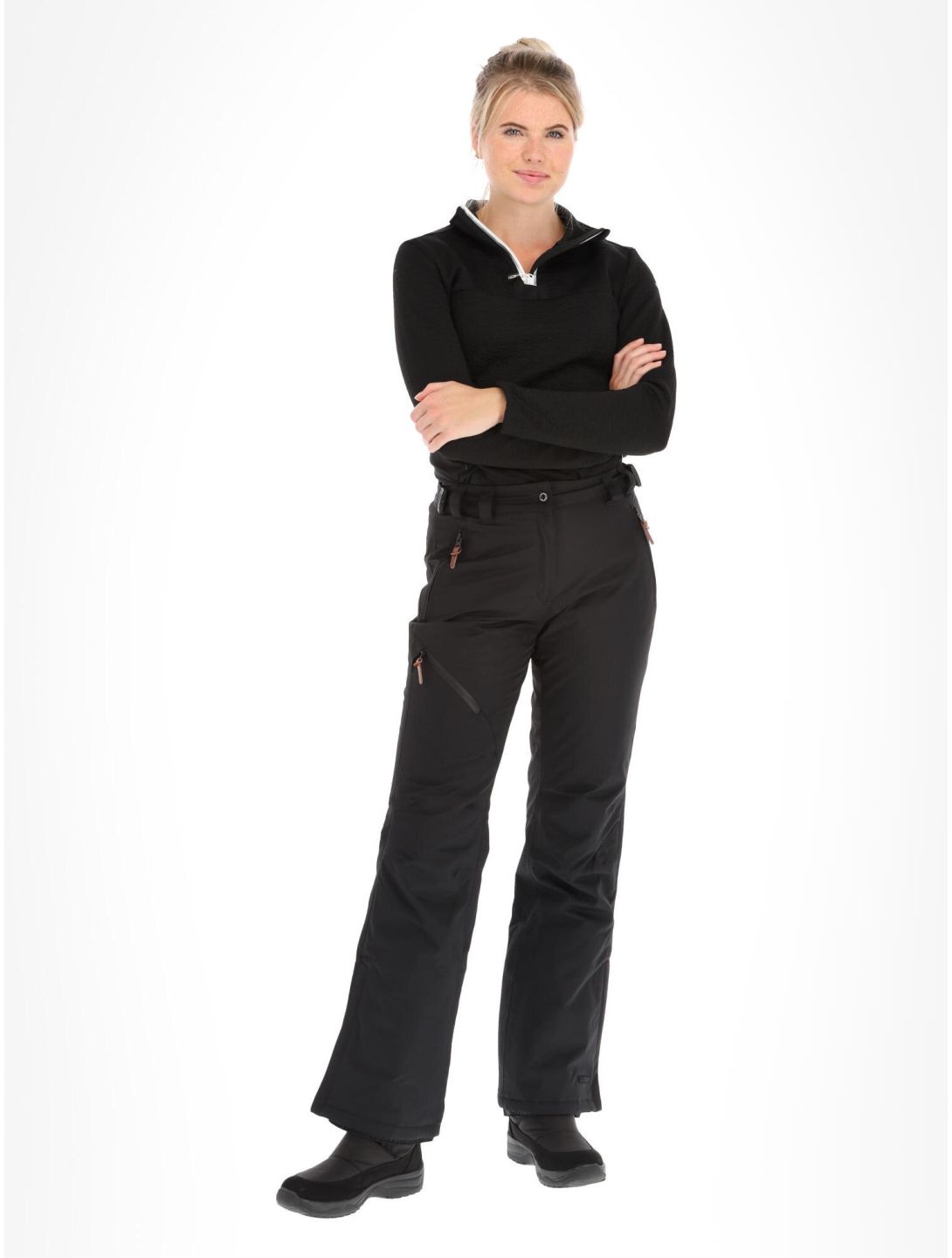 Icepeak, Curlew pantalones de esquí mujeres Black negro 