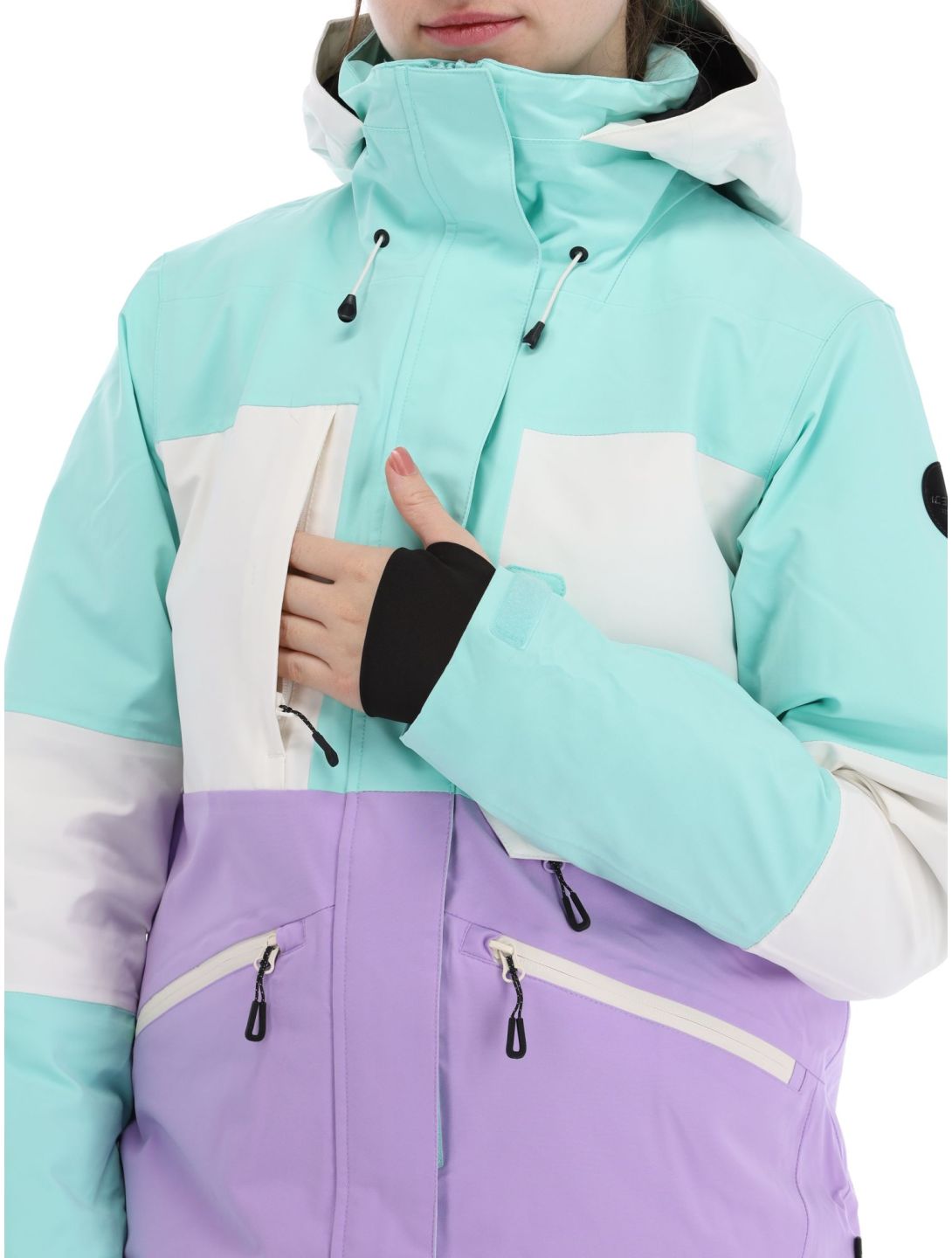 Icepeak, Curran chaqueta de esquí mujeres Light Green púrpura, verde 