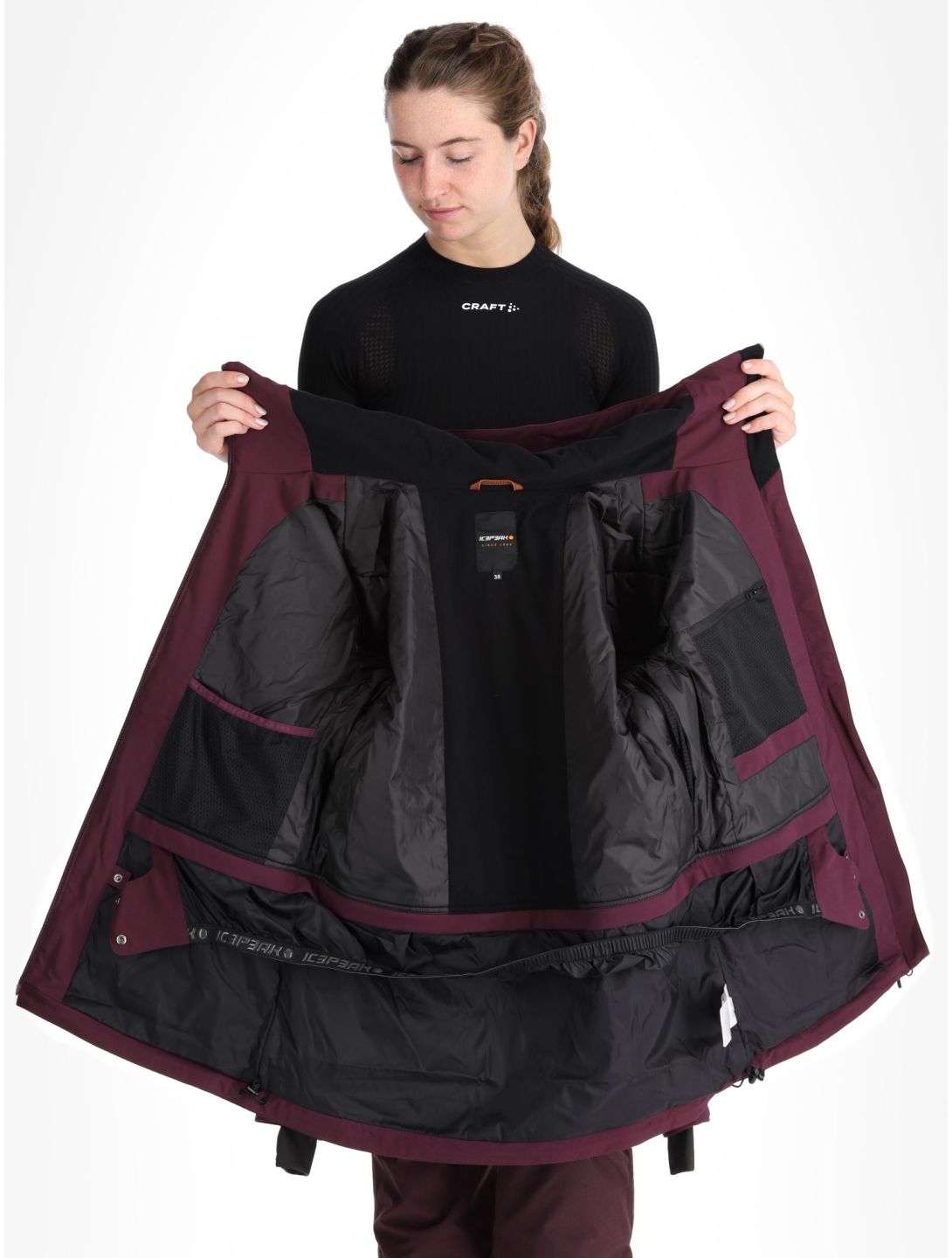 Icepeak, Curran chaqueta de esquí mujeres Plum púrpura 