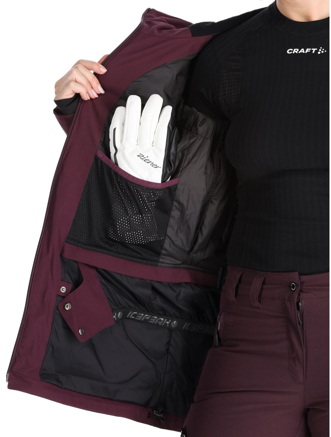 Icepeak, Curran chaqueta de esquí mujeres Plum púrpura 