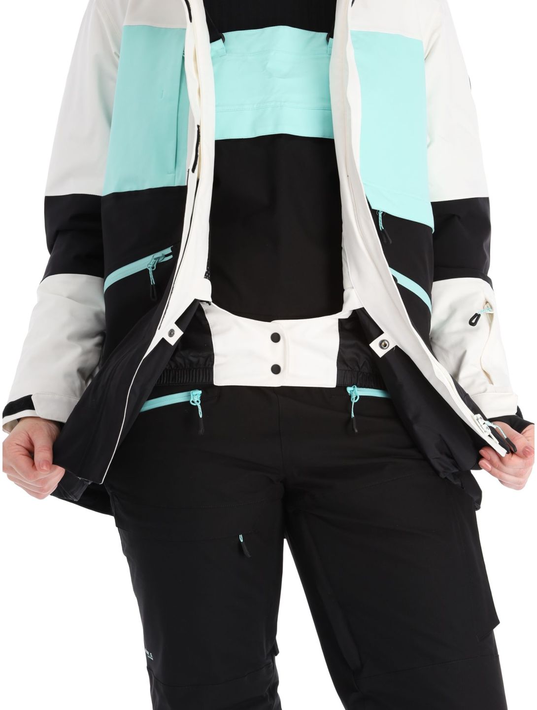 Icepeak, Curran chaqueta de esquí mujeres Powder blanco, negro 