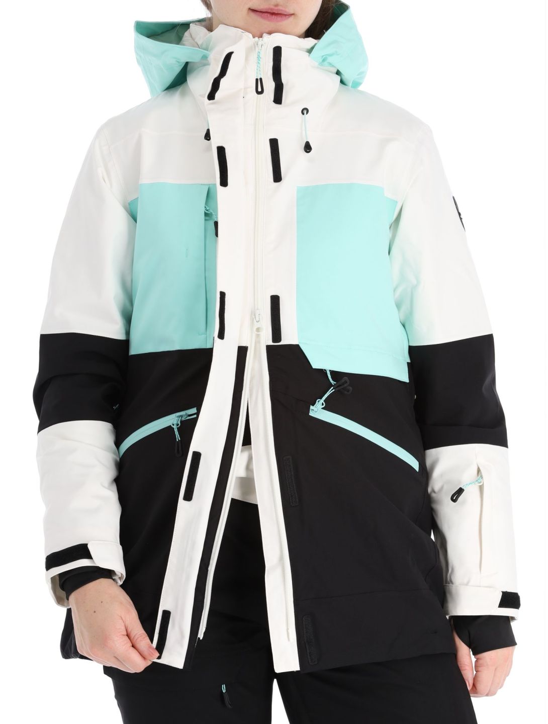 Icepeak, Curran chaqueta de esquí mujeres Powder blanco, negro 