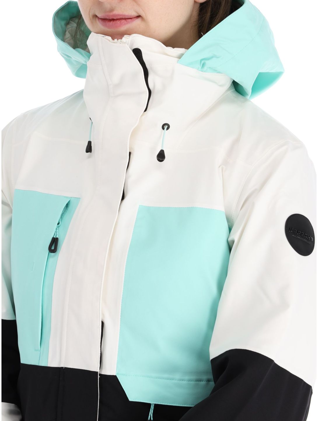 Icepeak, Curran chaqueta de esquí mujeres Powder blanco, negro 