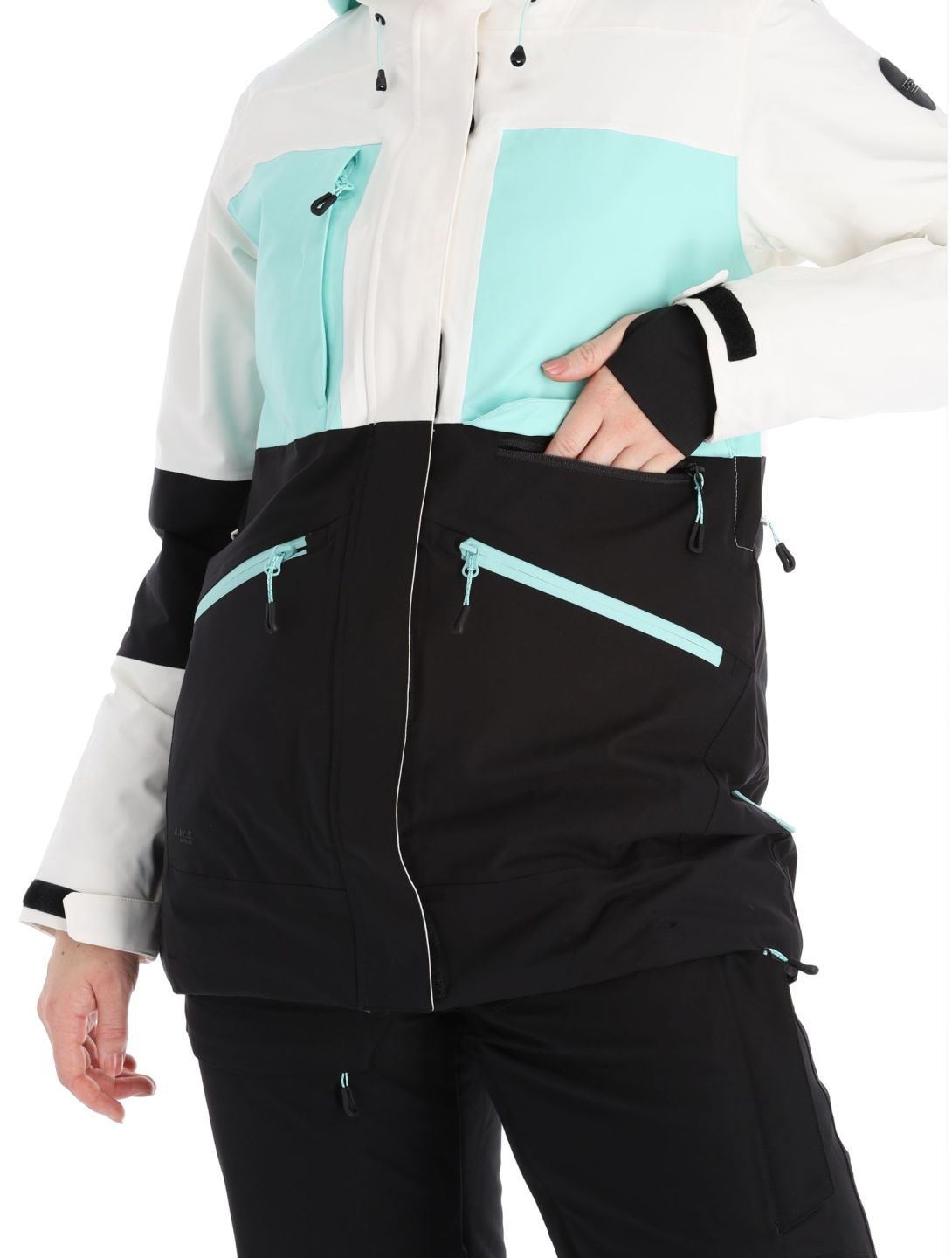 Icepeak, Curran chaqueta de esquí mujeres Powder blanco, negro 