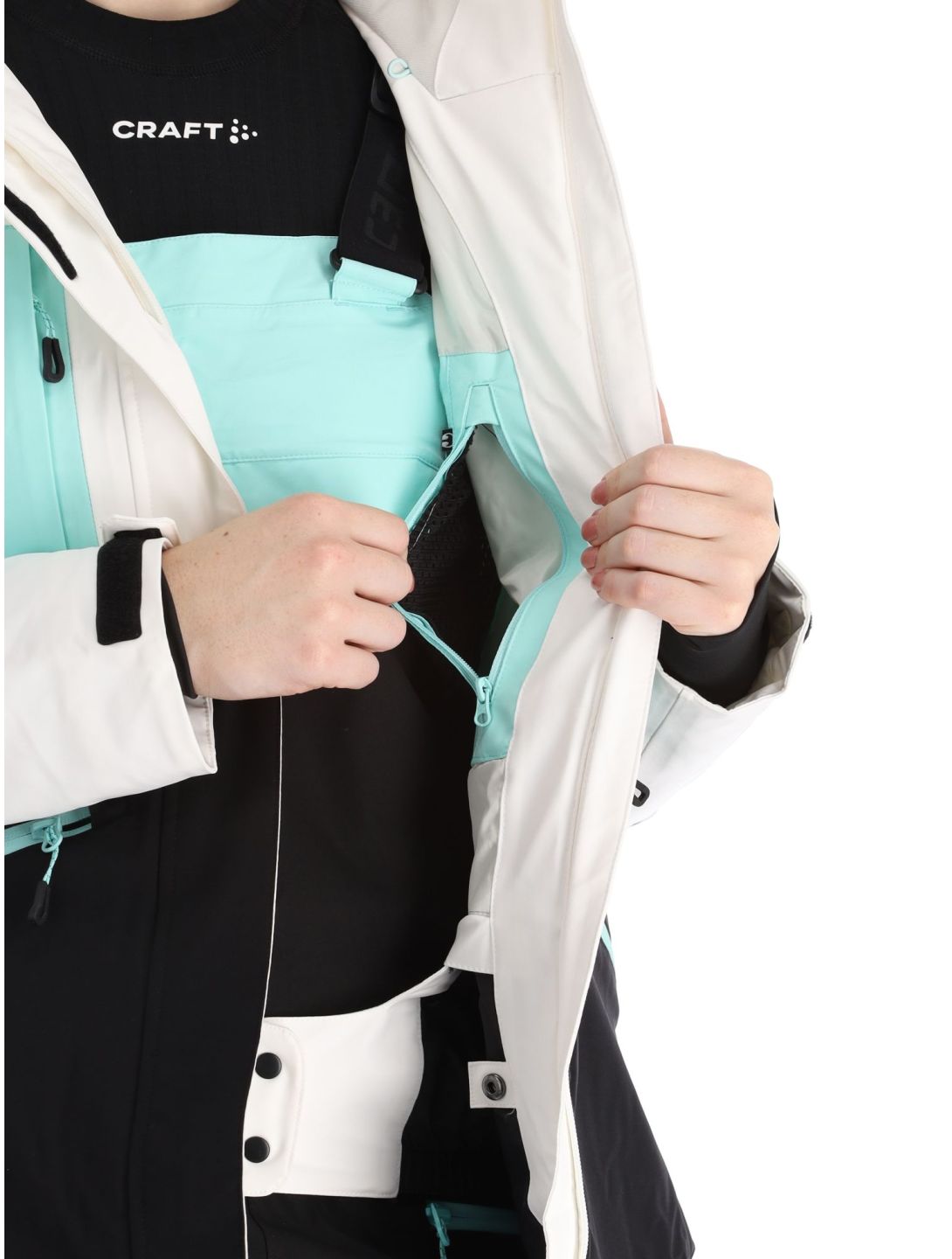 Icepeak, Curran chaqueta de esquí mujeres Powder blanco, negro 