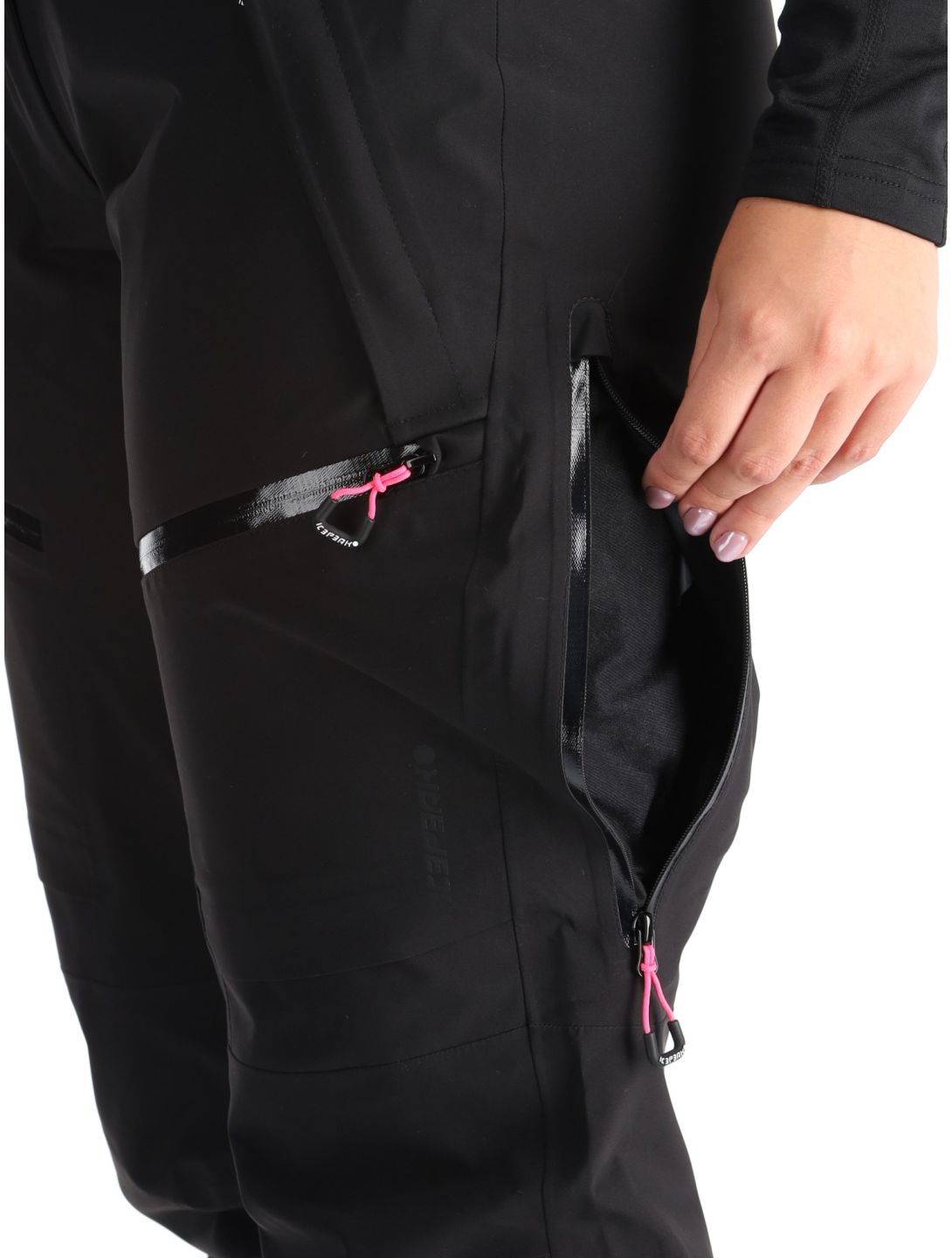 Icepeak, Dairborn pantalones de esquí hardshell mujeres Black negro 