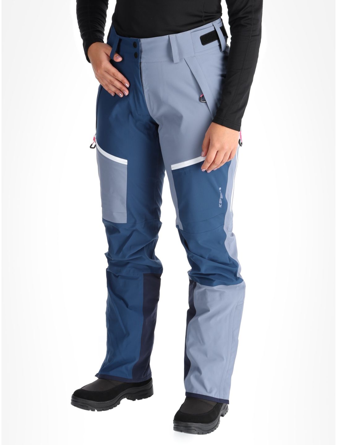 Icepeak, Dairborn pantalones de esquí hardshell mujeres Steel Grey gris 