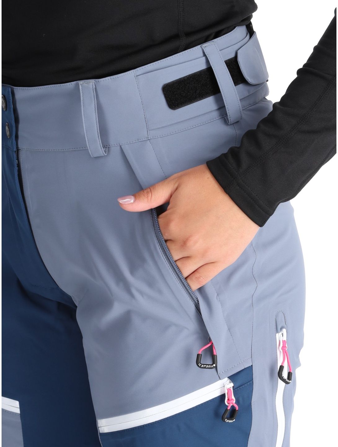 Icepeak, Dairborn pantalones de esquí hardshell mujeres Steel Grey gris 