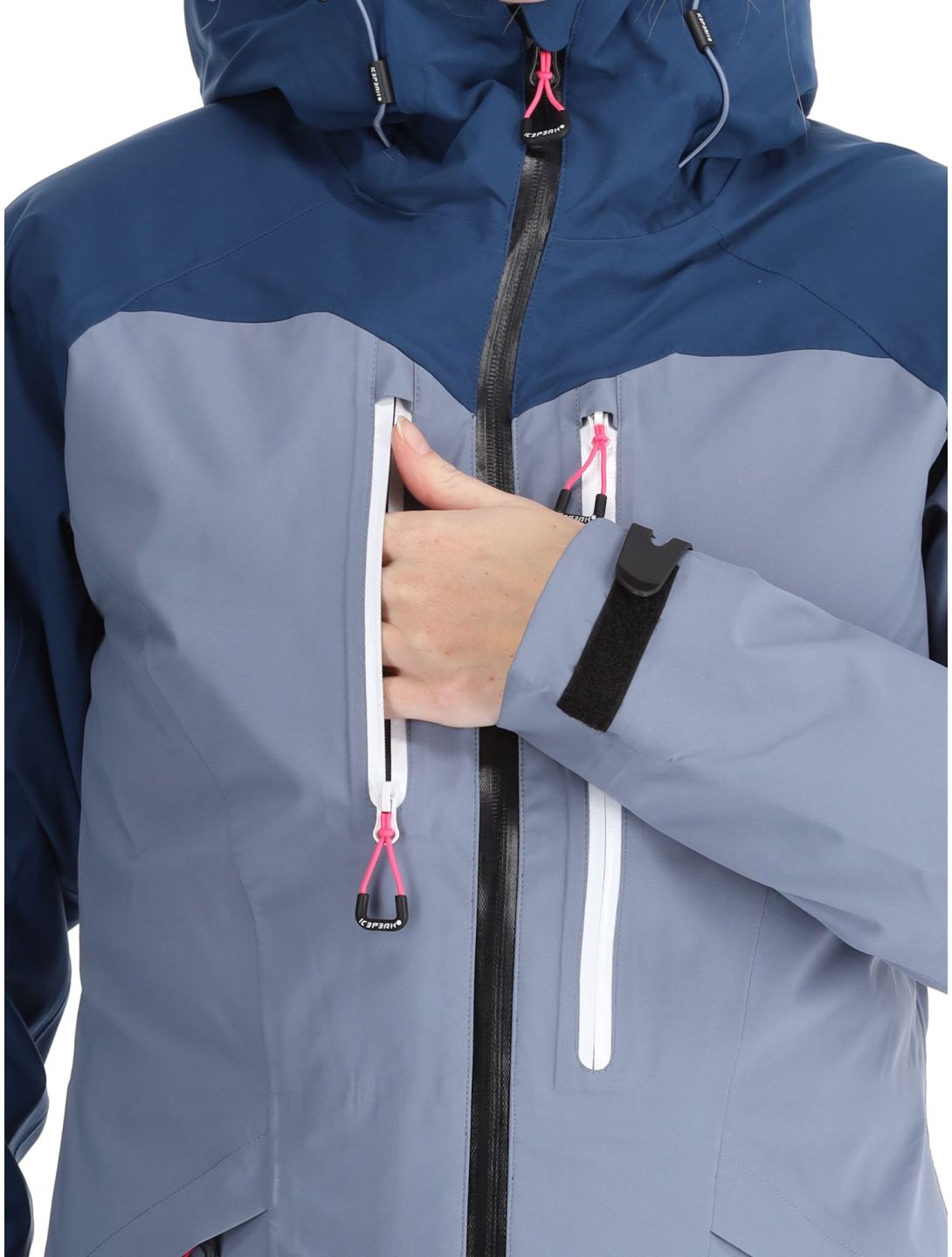 Icepeak, Datteln chaqueta de esquí hardshell mujeres Navy Blue azul 