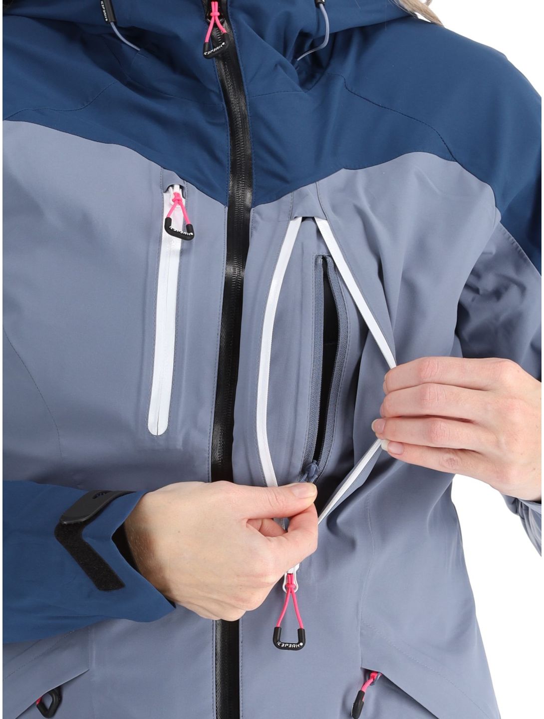 Icepeak, Datteln chaqueta de esquí hardshell mujeres Navy Blue azul 