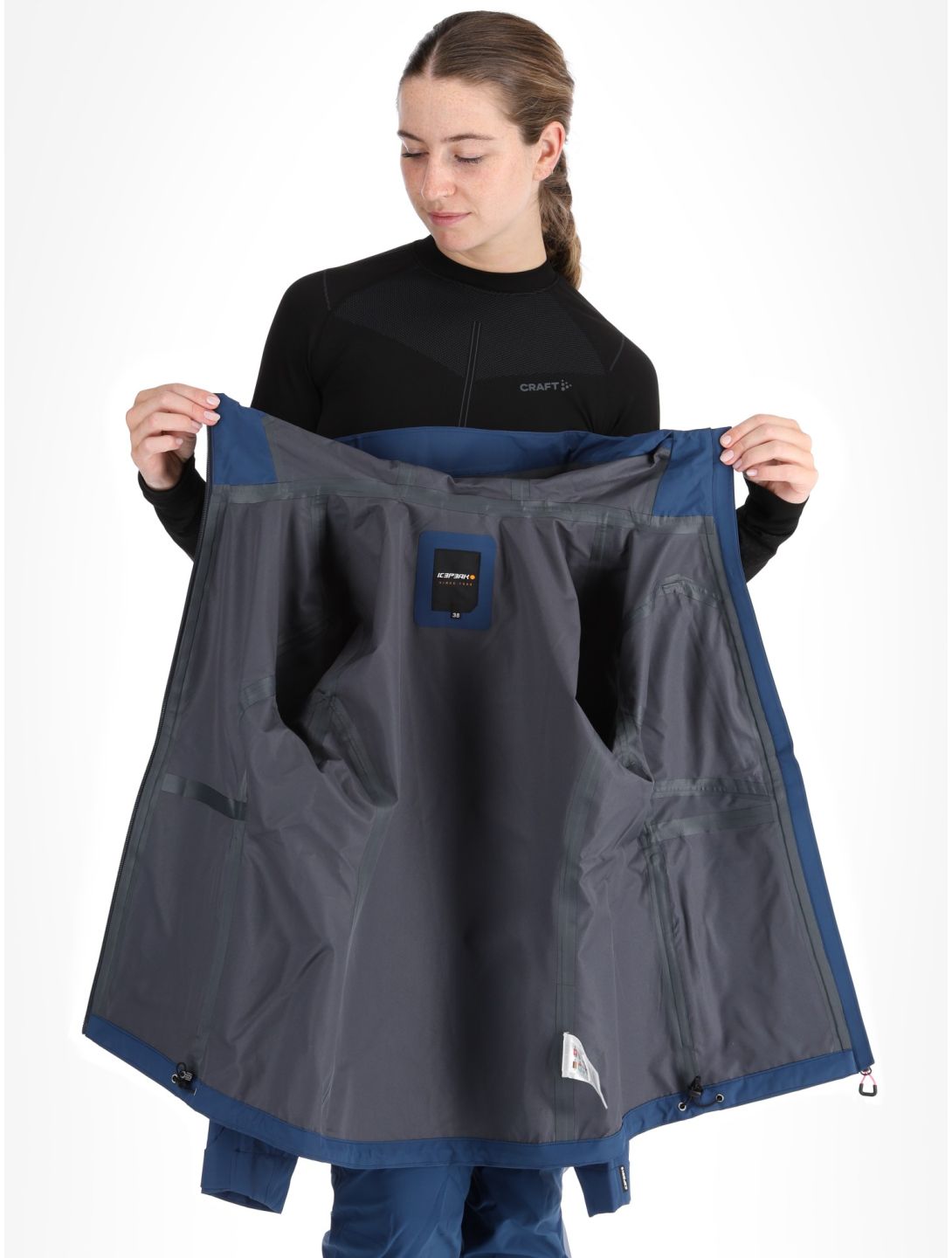 Icepeak, Deblois chaqueta de esquí hardshell mujeres Navy Blue azul 