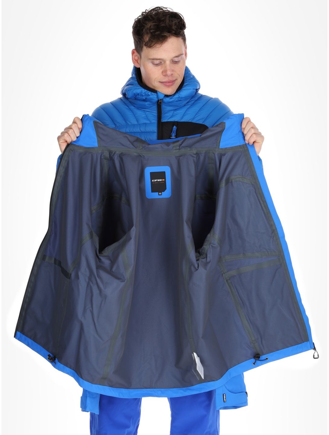 Icepeak, Decatur chaqueta de esquí hardshell hombres Blue azul 