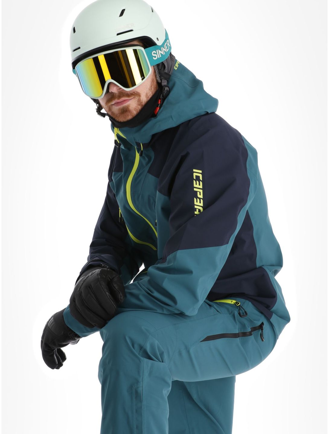 Icepeak, Decatur chaqueta de esquí hardshell hombres Emerald verde 