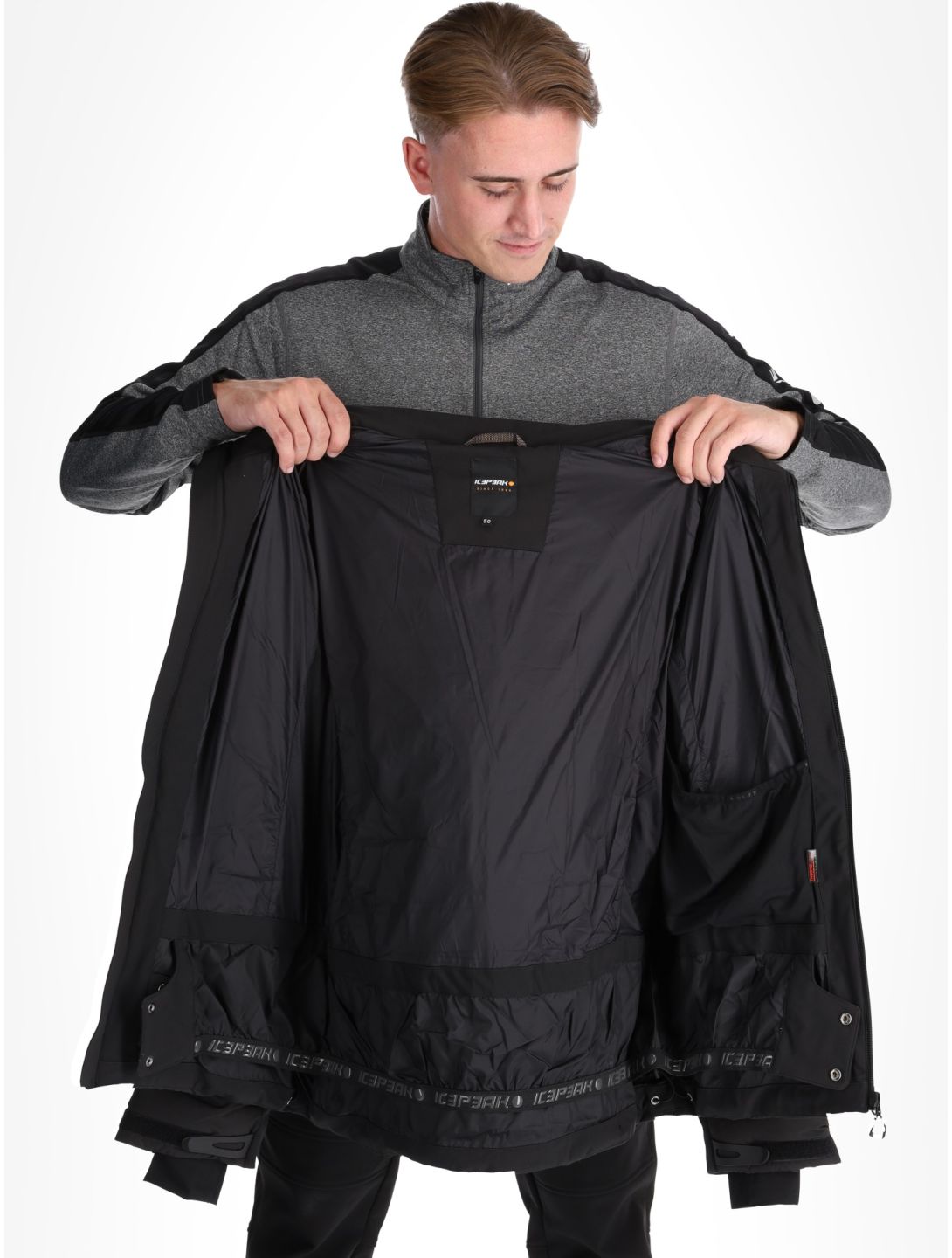 Icepeak, Dickinson chaqueta de esquí hombres Black negro 