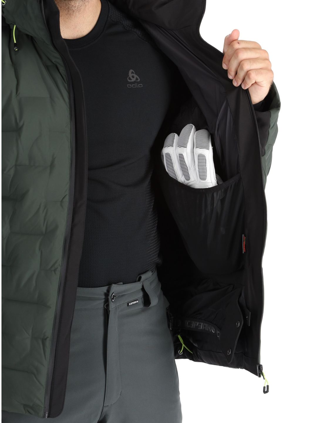 Icepeak, Dickinson chaqueta de esquí hombres Dark Olive verde 