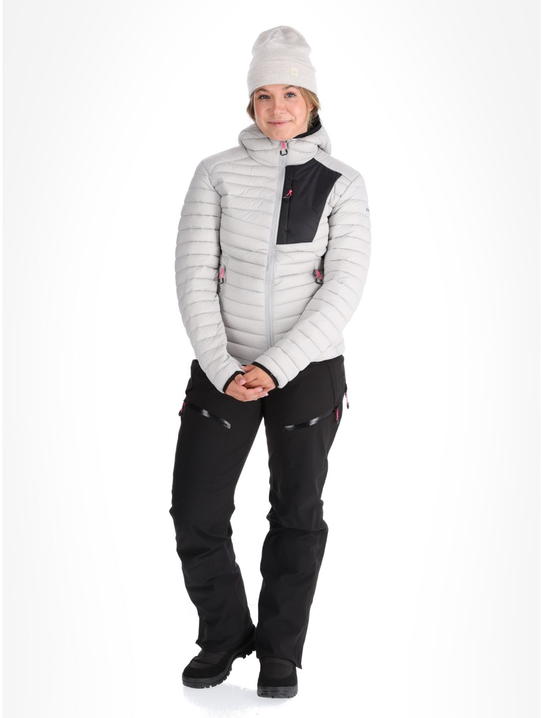 Icepeak, Dix chaqueta de plumas mujeres Light Grey gris 