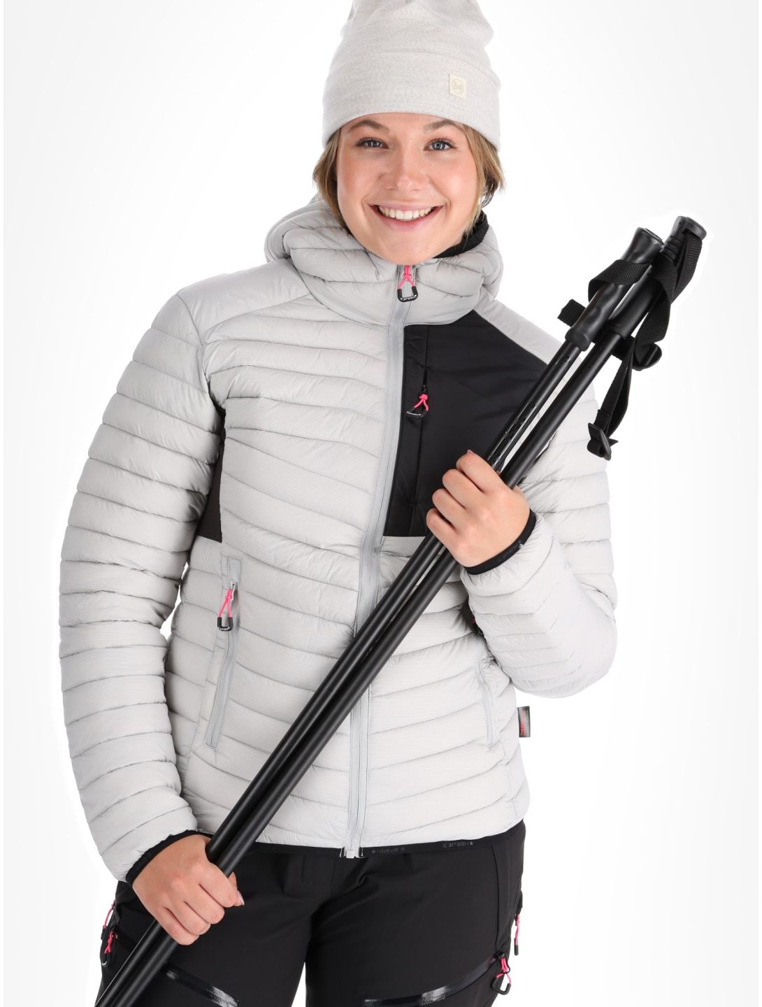 Icepeak, Dix chaqueta de plumas mujeres Light Grey gris 