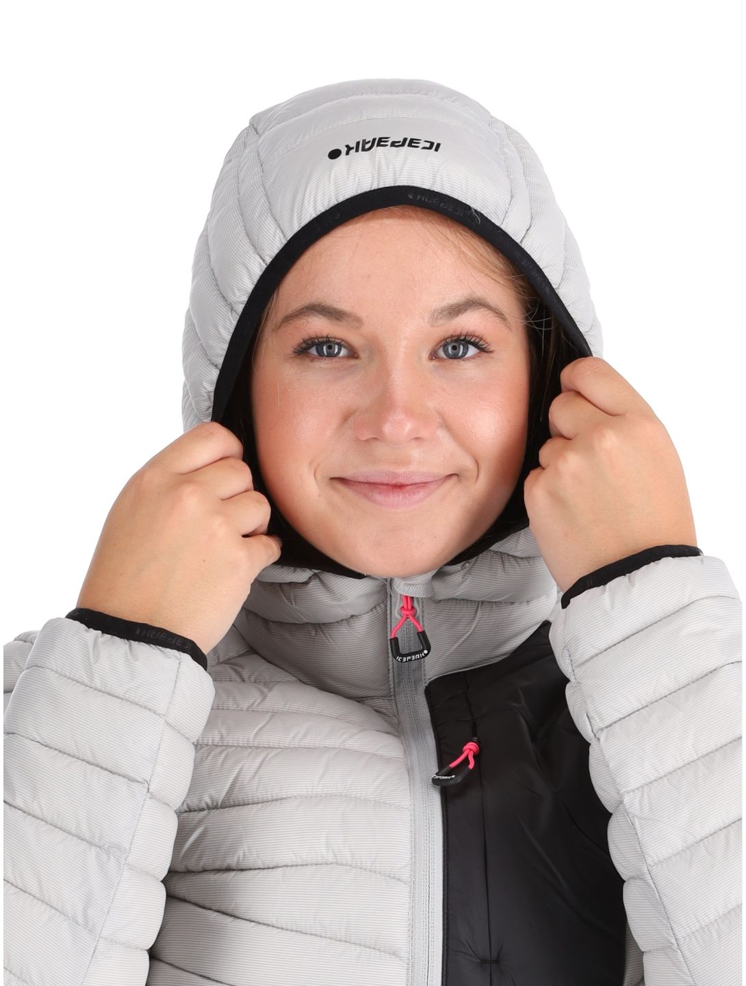 Icepeak, Dix chaqueta de plumas mujeres Light Grey gris 