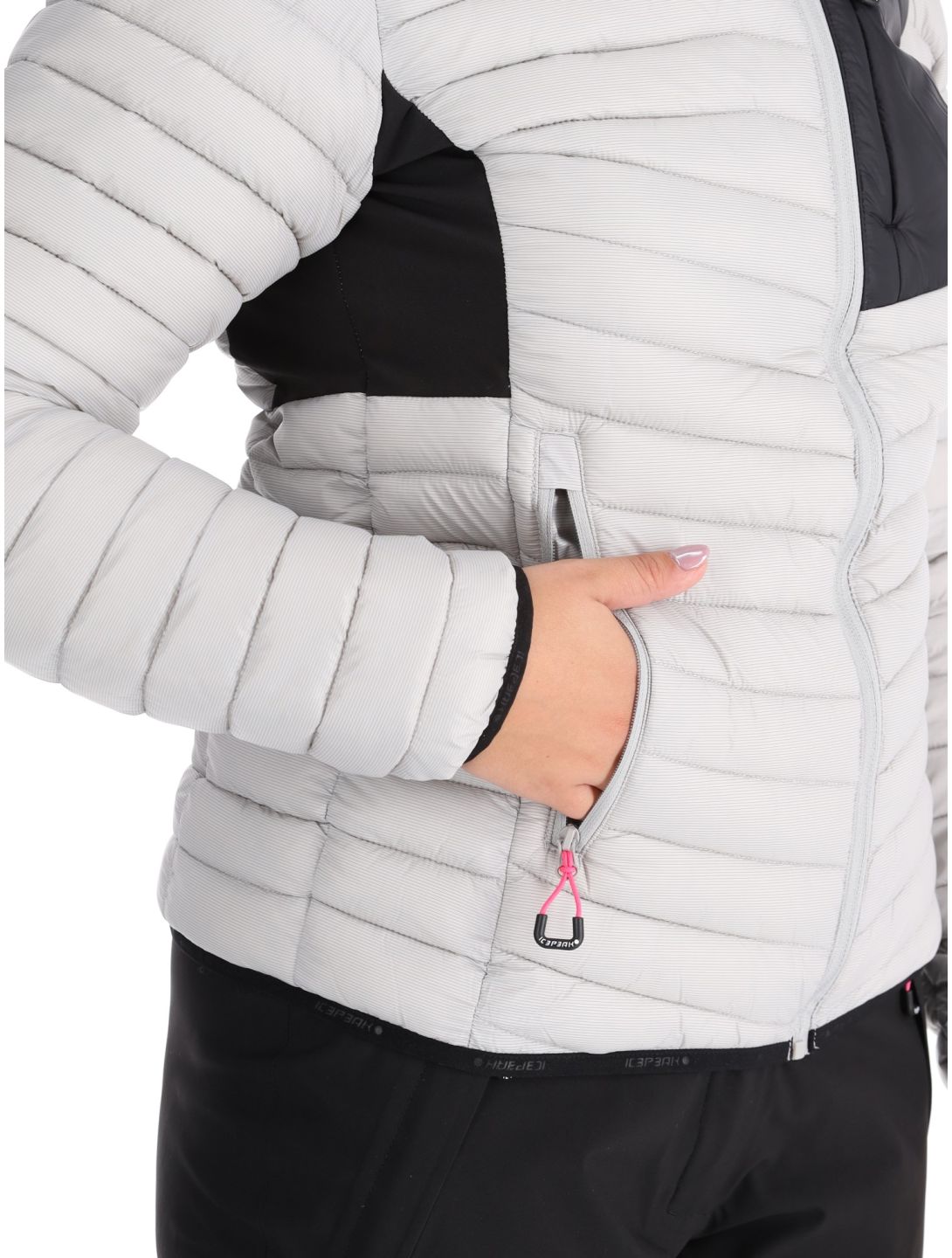 Icepeak, Dix chaqueta de plumas mujeres Light Grey gris 