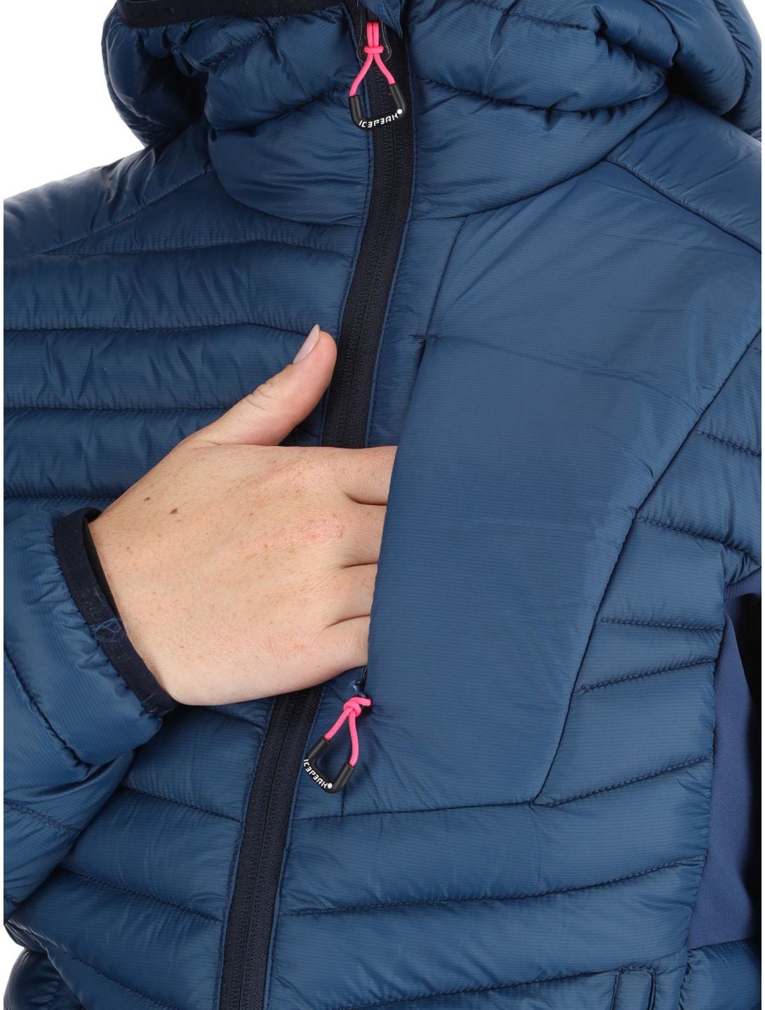 Icepeak, Dix chaqueta de plumas mujeres Navy Blue azul 