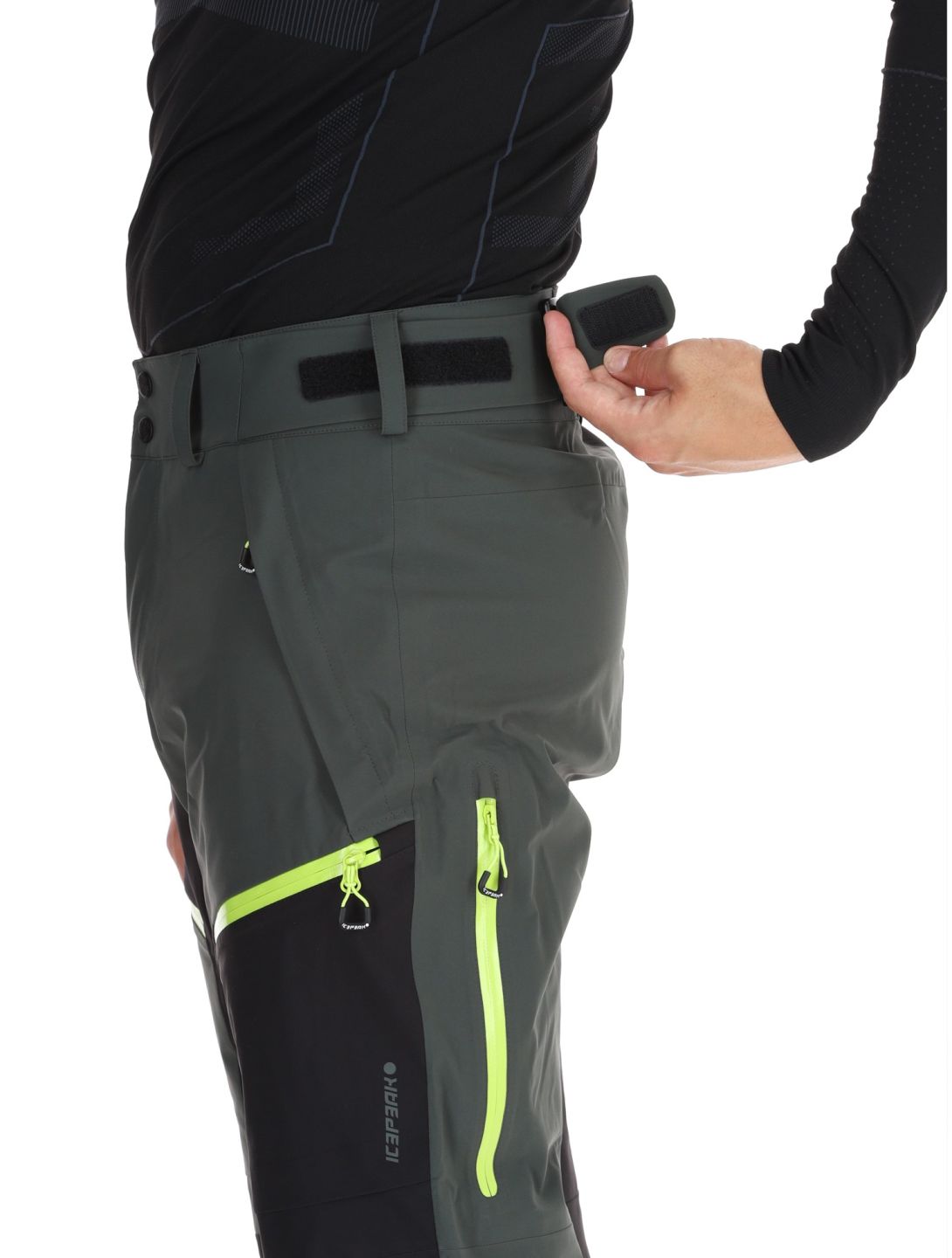 Icepeak, Dudley pantalones de esquí hardshell hombres Dark Olive verde 