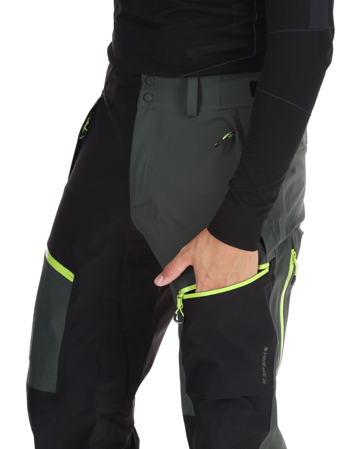 Icepeak, Dudley pantalones de esquí hardshell hombres Dark Olive verde 