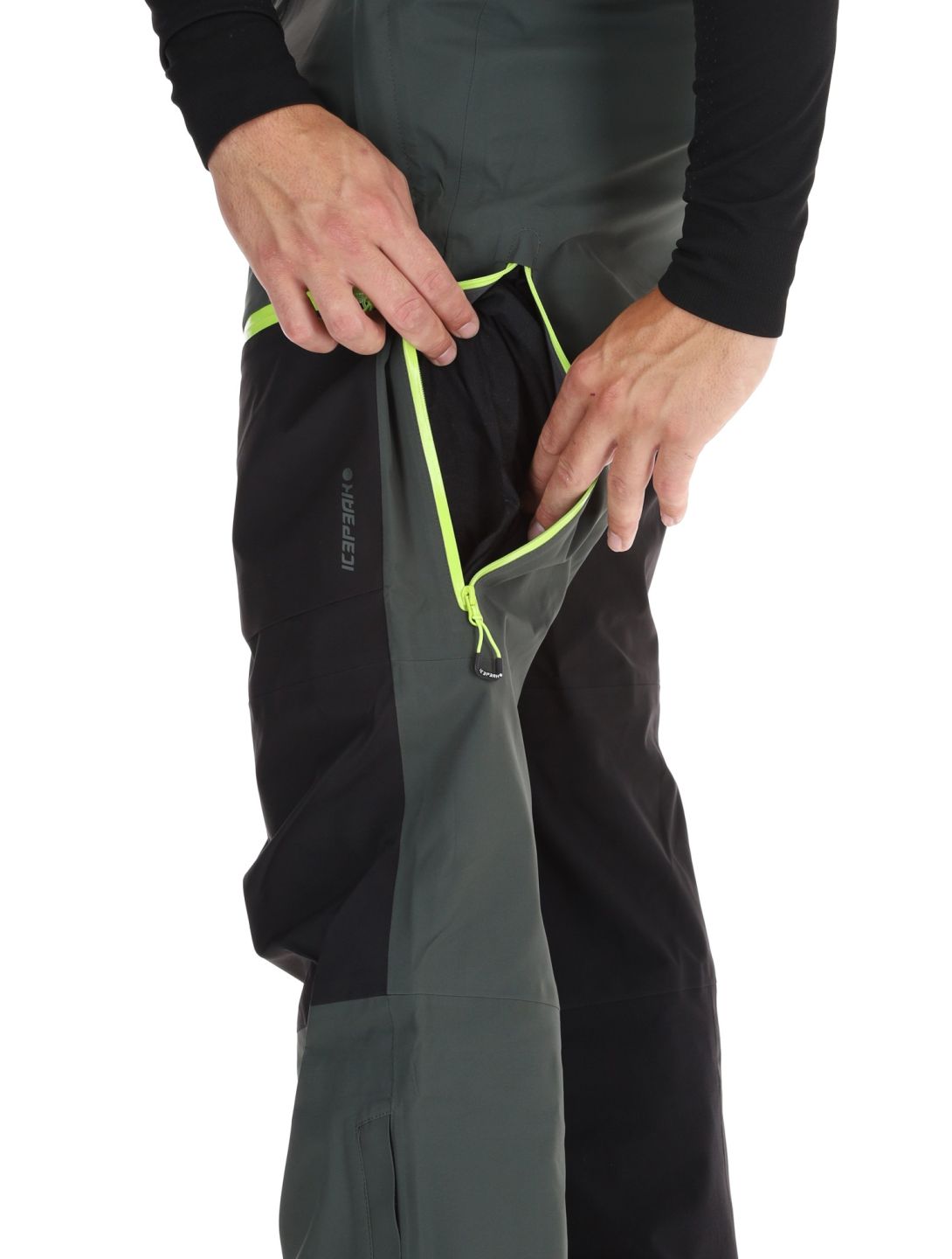 Icepeak, Dudley pantalones de esquí hardshell hombres Dark Olive verde 