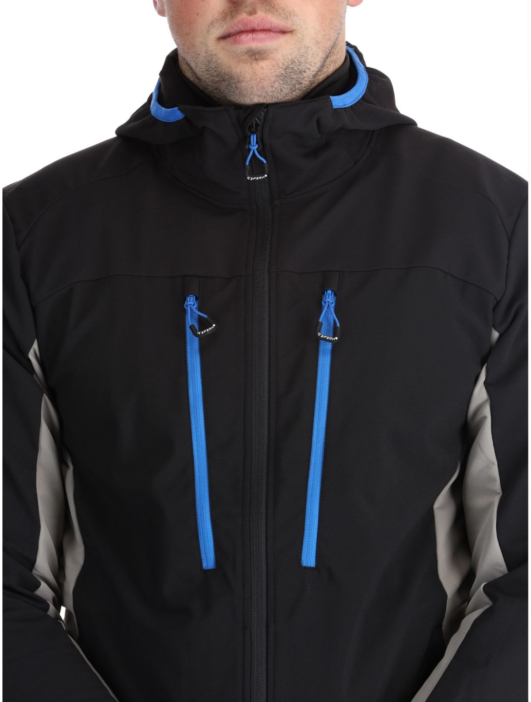 Icepeak, Durham chaqueta de esquí softshell hombres Grey gris 