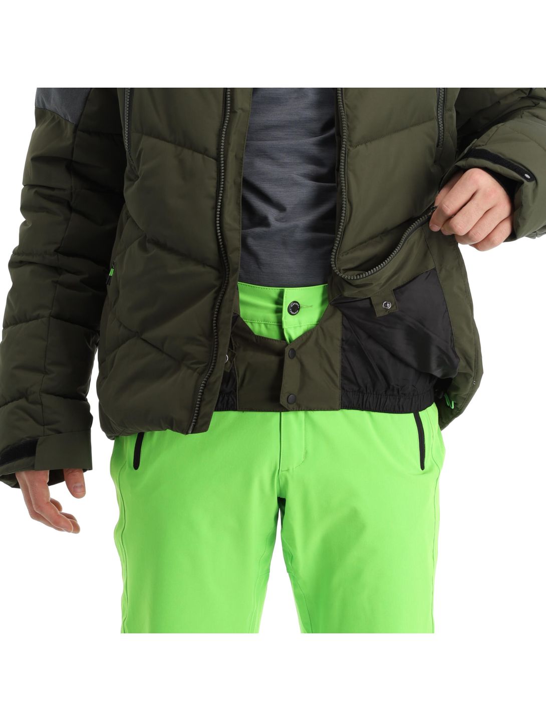 Icepeak, Eastham chaqueta de esquí hombres dark olive verde 