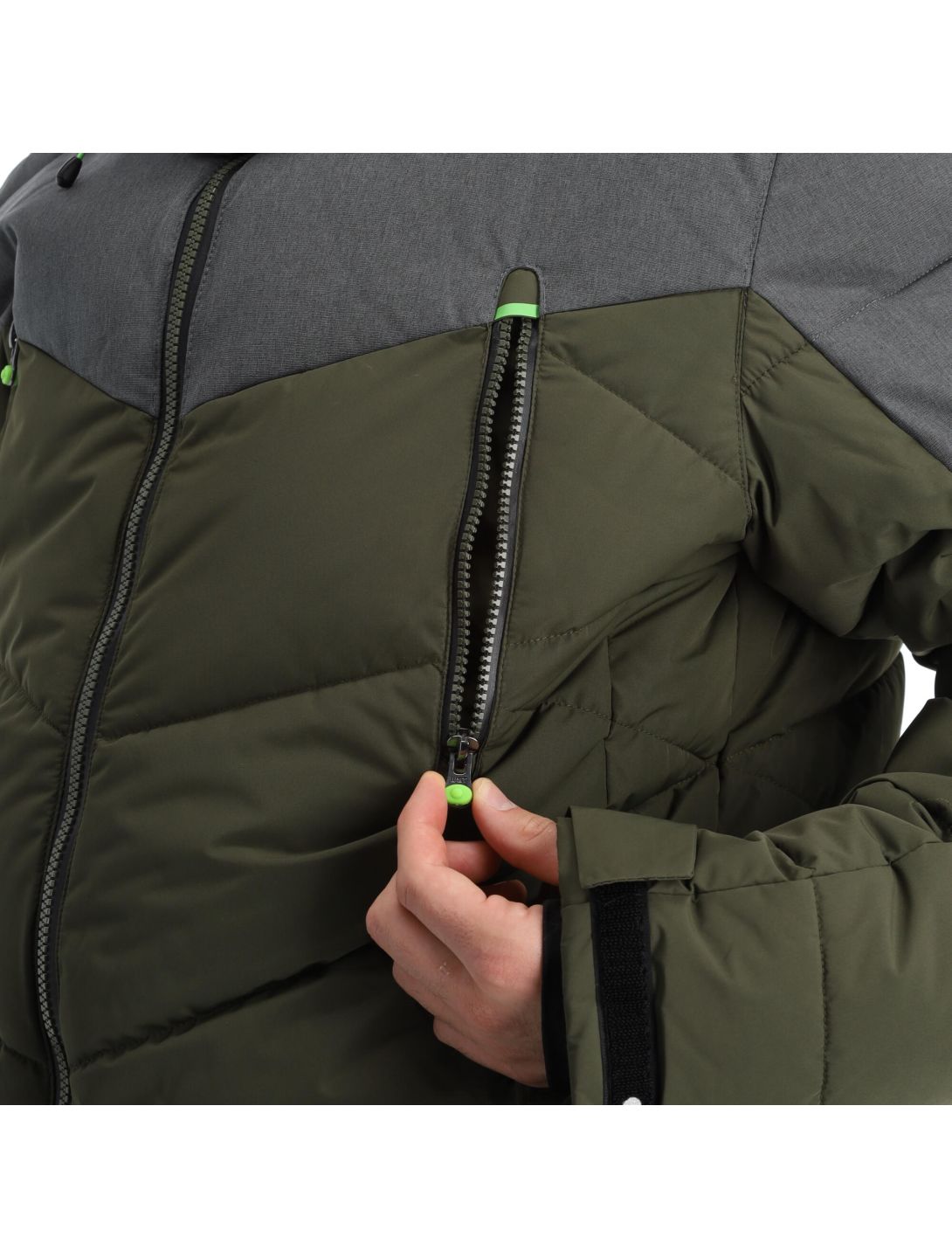 Icepeak, Eastham chaqueta de esquí hombres dark olive verde 