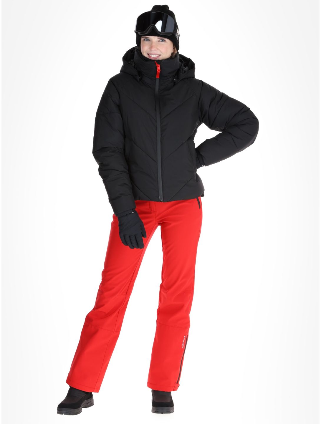 Icepeak, Eastport chaqueta de esquí mujeres Black negro 