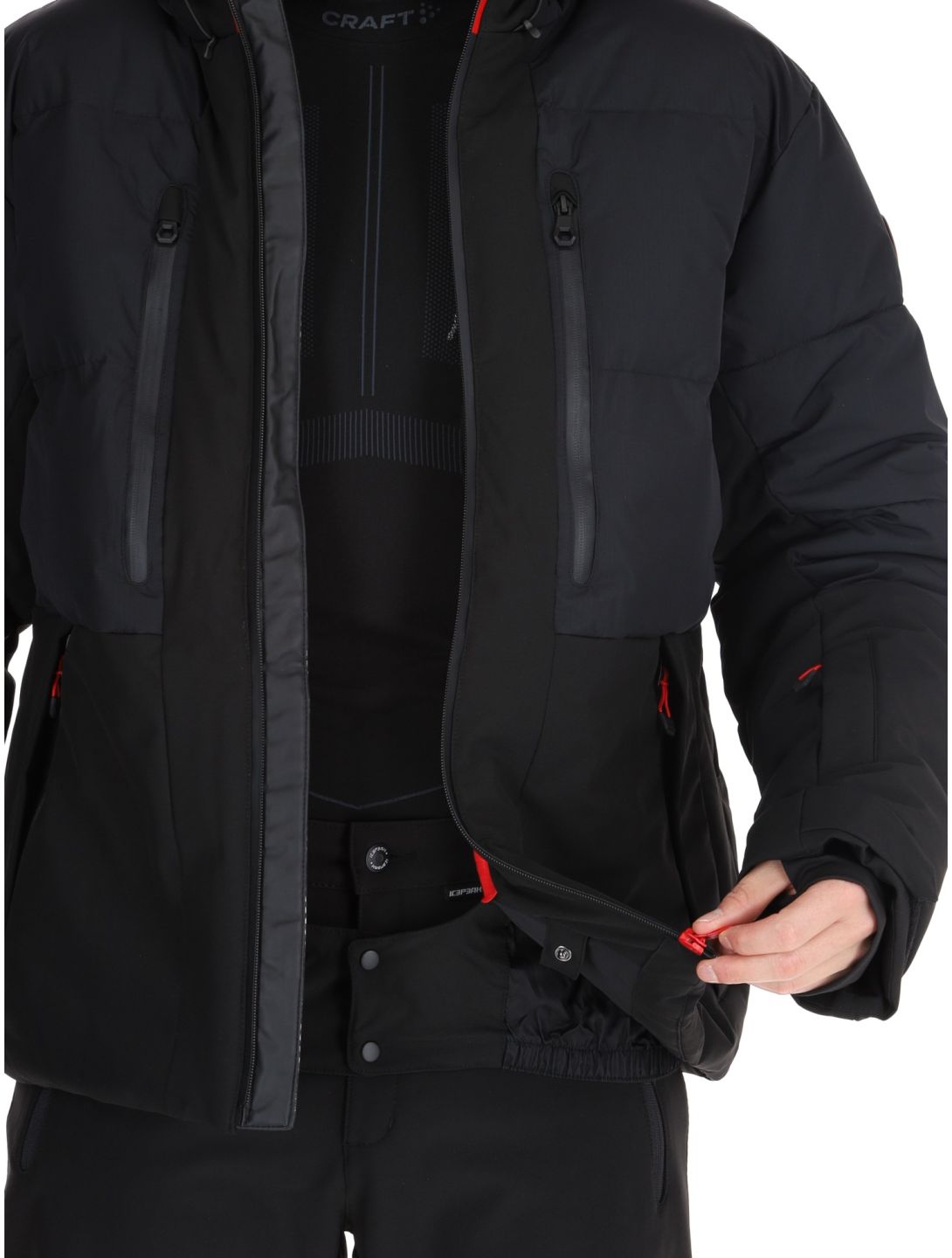 Icepeak, Edgerton chaqueta de esquí hombres Black negro 