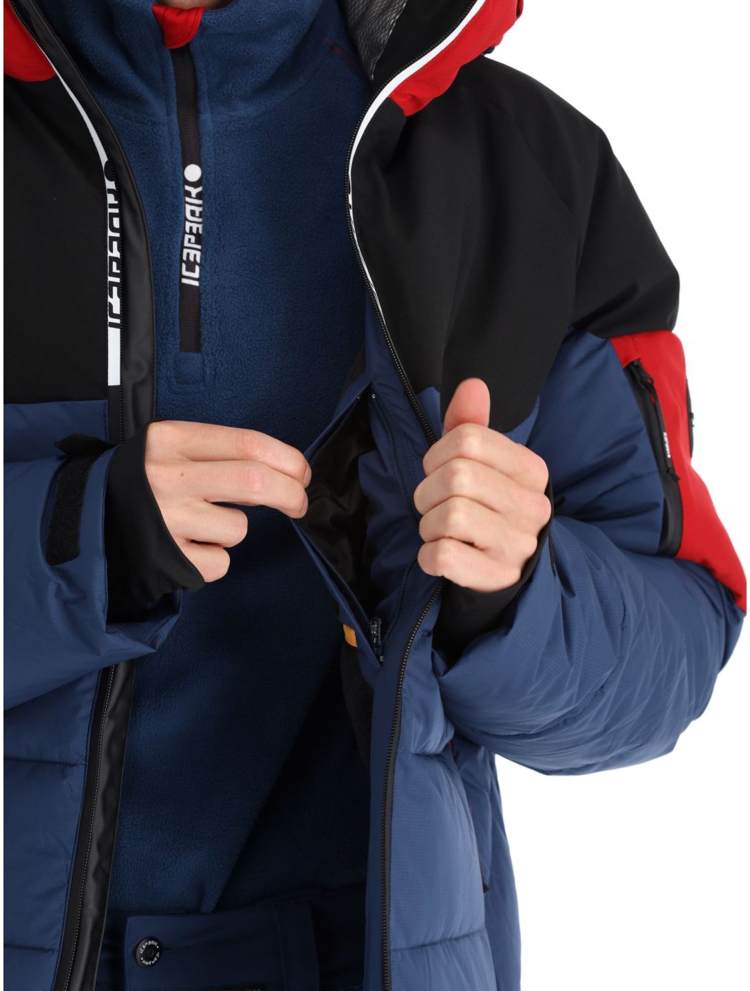 Icepeak, Edgerton chaqueta de esquí hombres Dark Blue azul, negro 