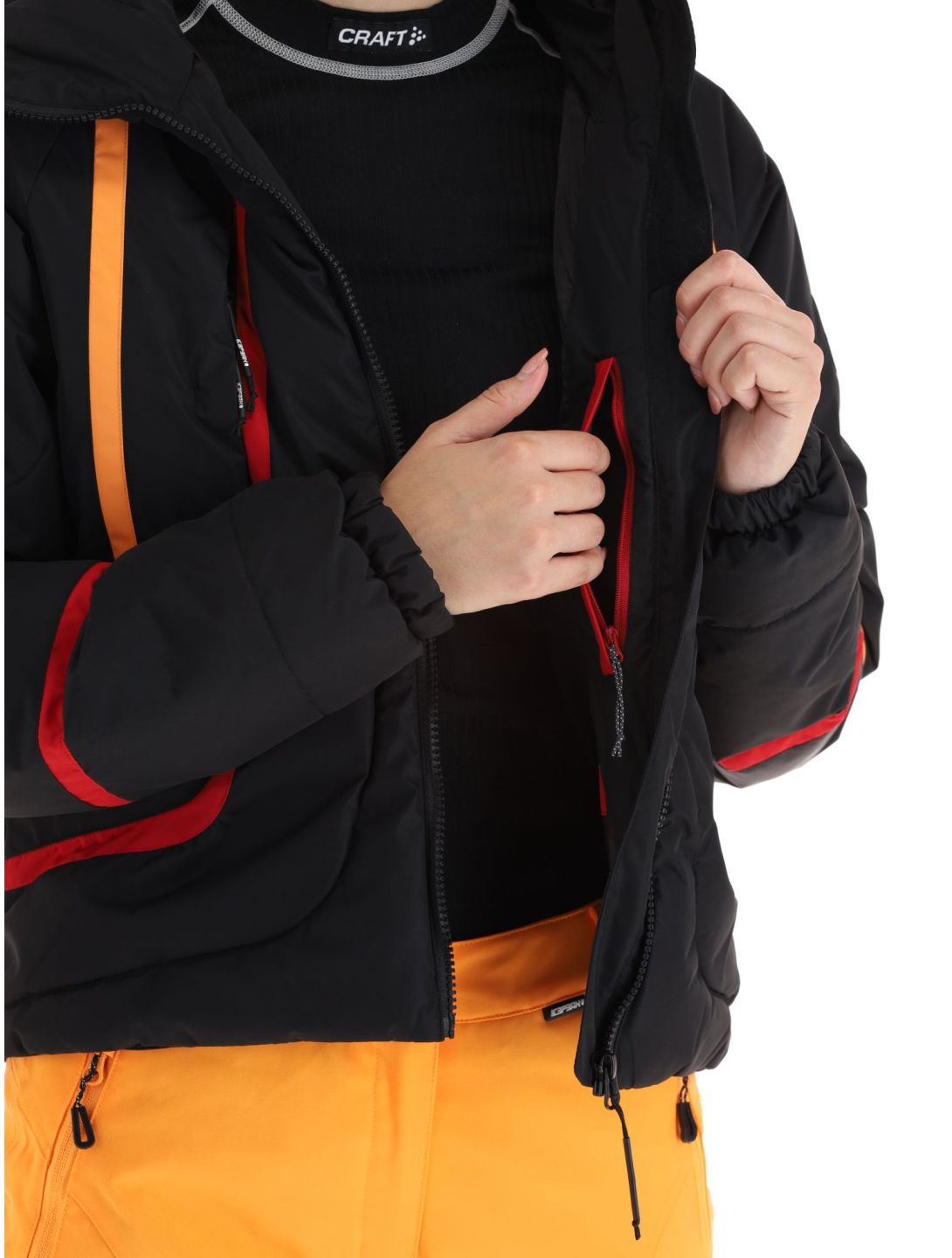 Icepeak, Egypt chaqueta de esquí mujeres Black negro 