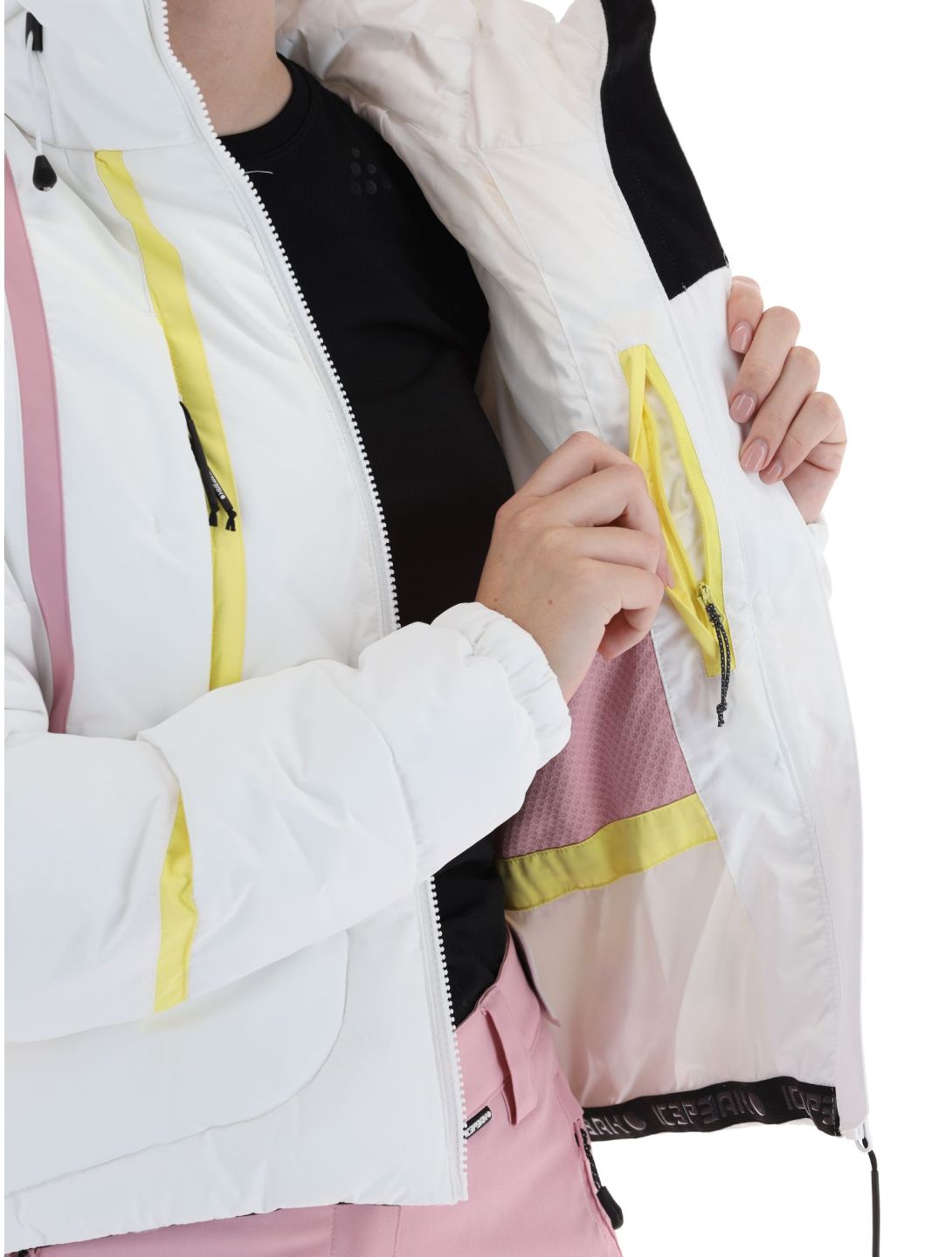 Icepeak, Egypt chaqueta de esquí mujeres Optic White blanco 