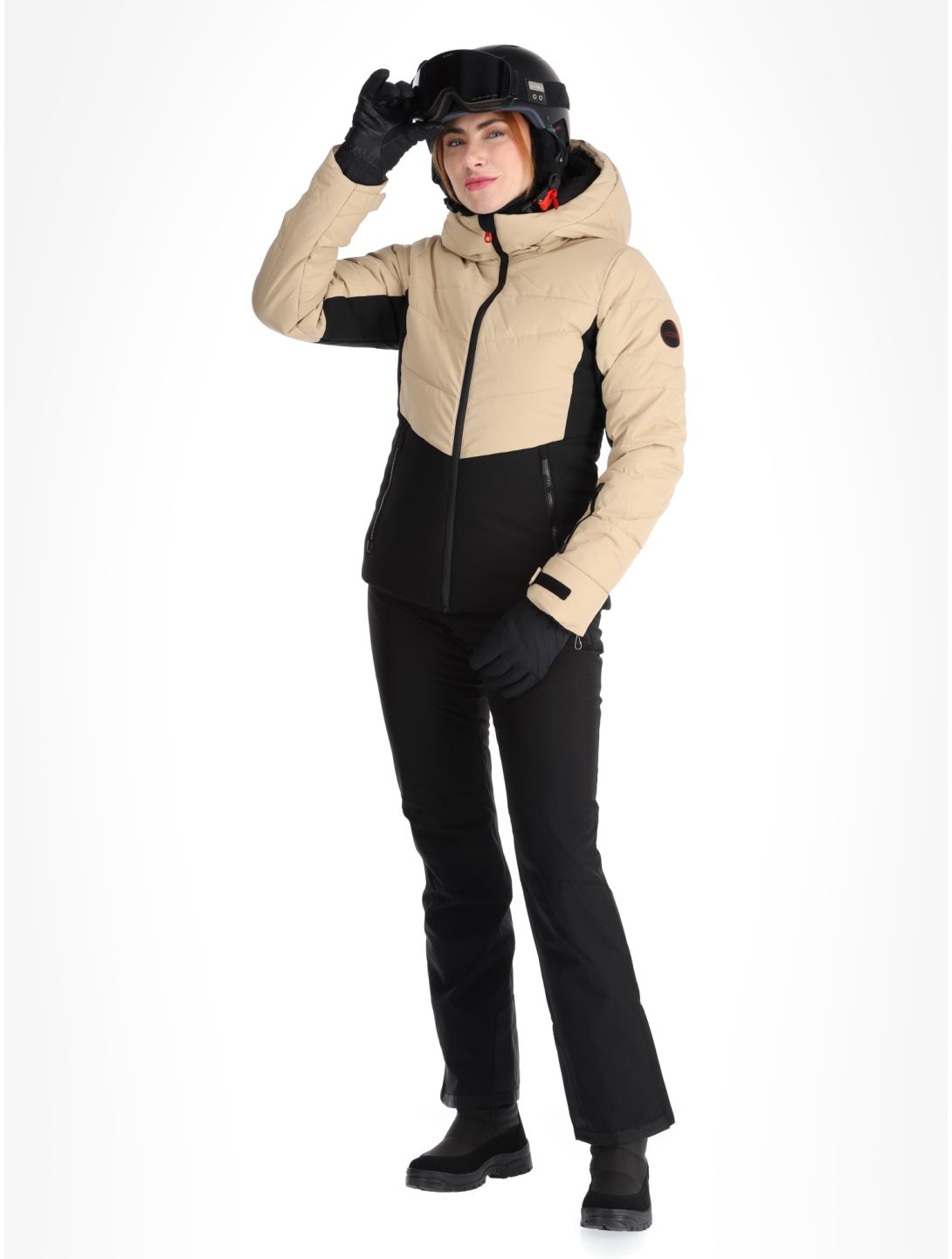 Icepeak, Electra chaqueta de esquí mujeres Beige beige 