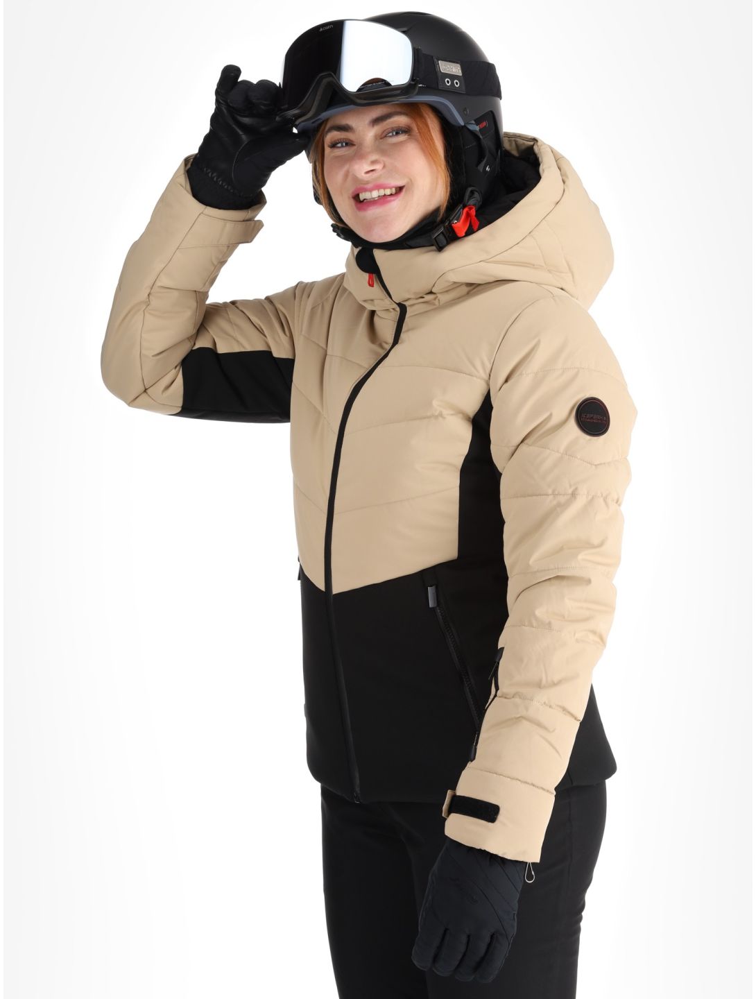 Icepeak, Electra chaqueta de esquí mujeres Beige beige 