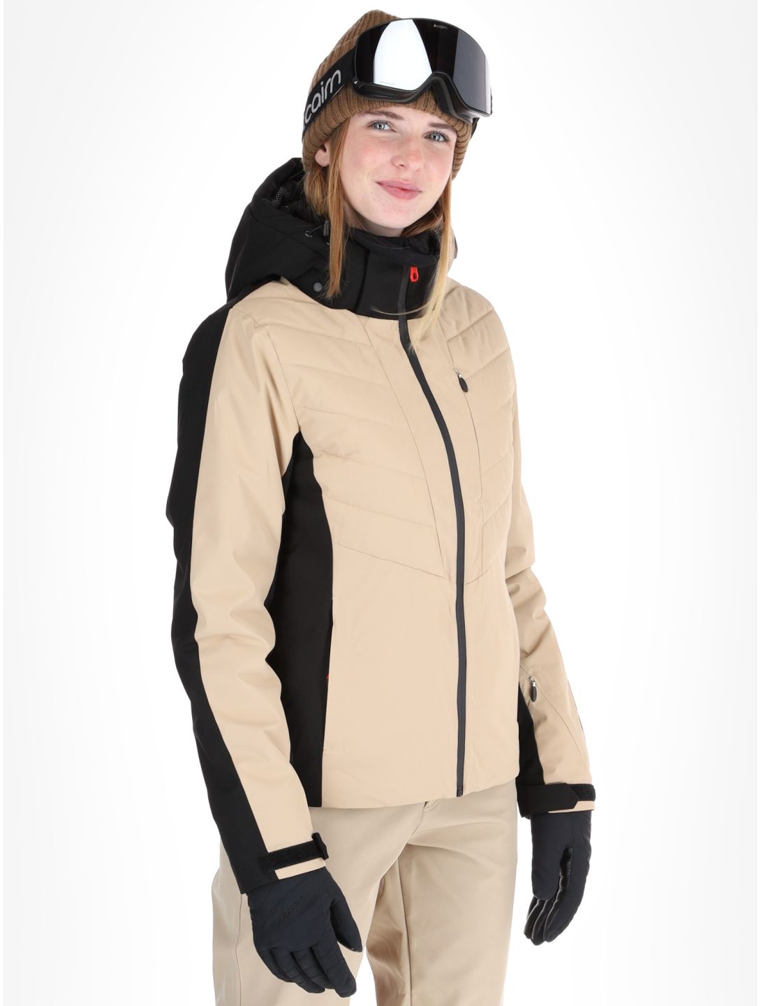 Icepeak, Eleele chaqueta de esquí mujeres Beige beige 