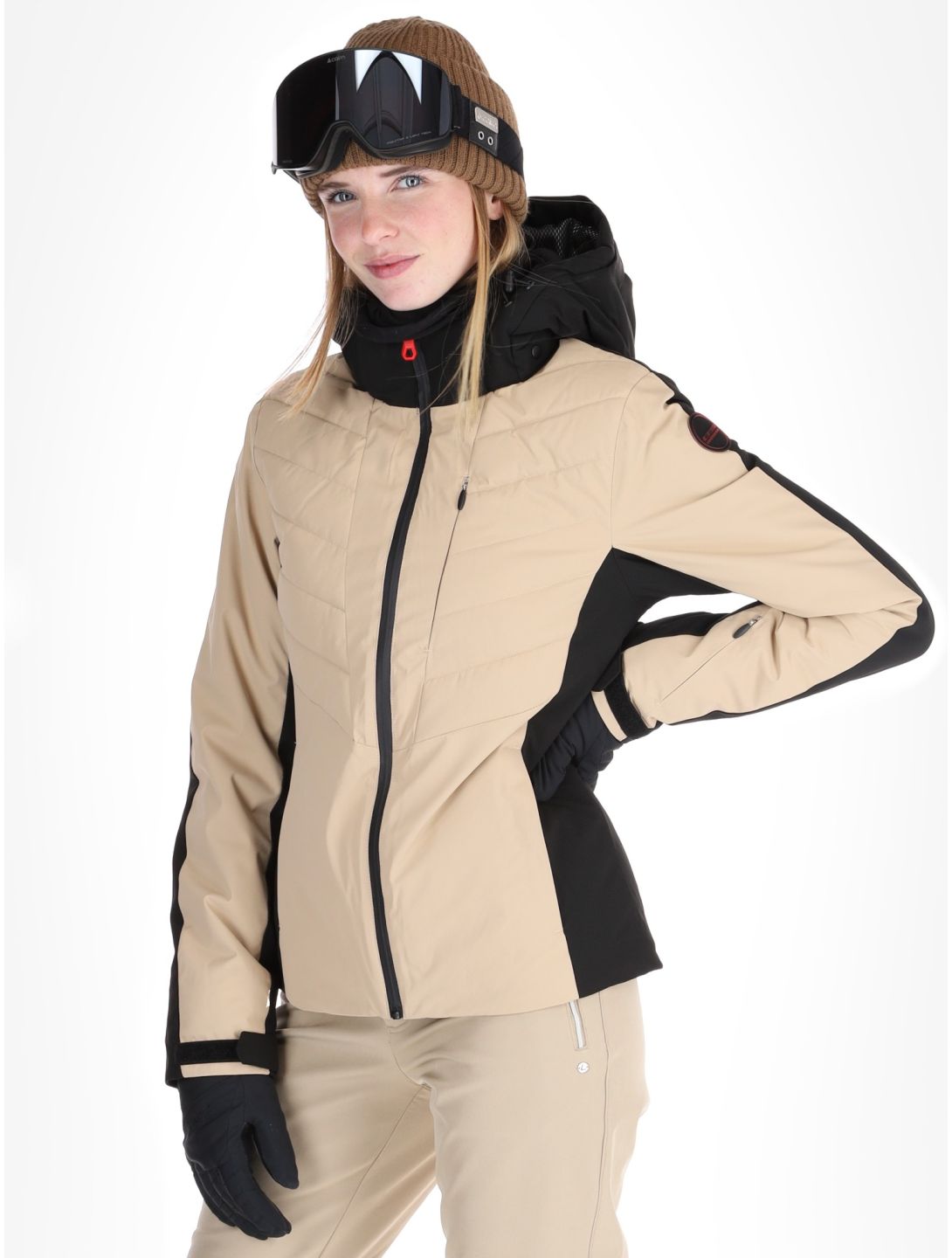 Icepeak, Eleele chaqueta de esquí mujeres Beige beige 