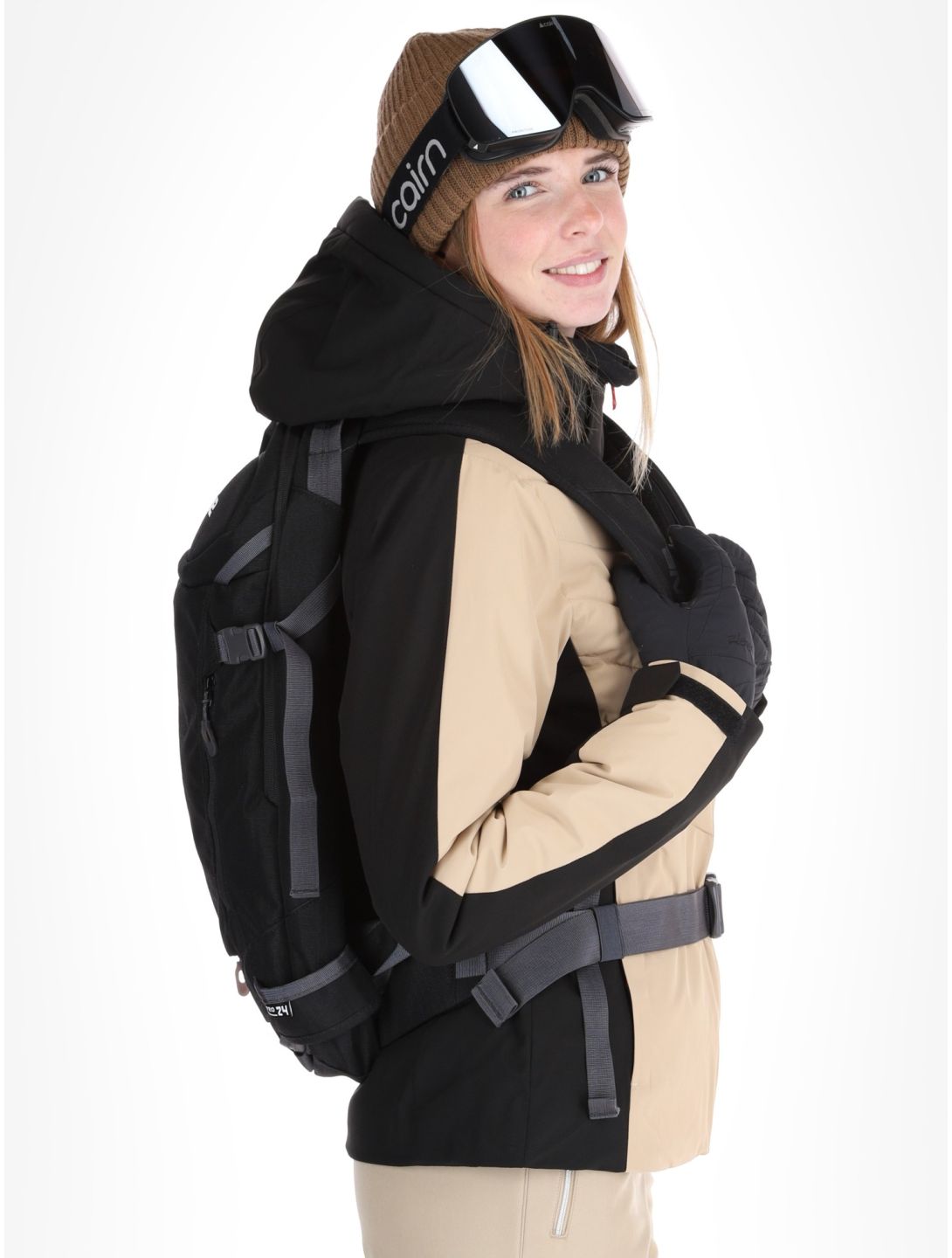 Icepeak, Eleele chaqueta de esquí mujeres Beige beige 