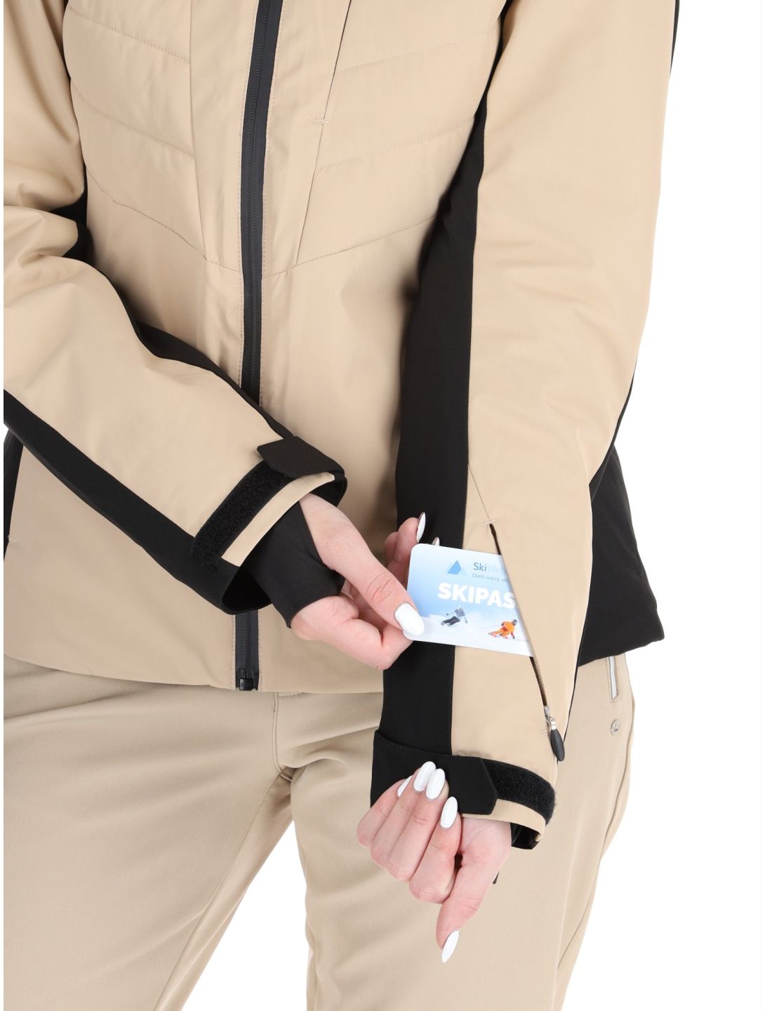 Icepeak, Eleele chaqueta de esquí mujeres Beige beige 