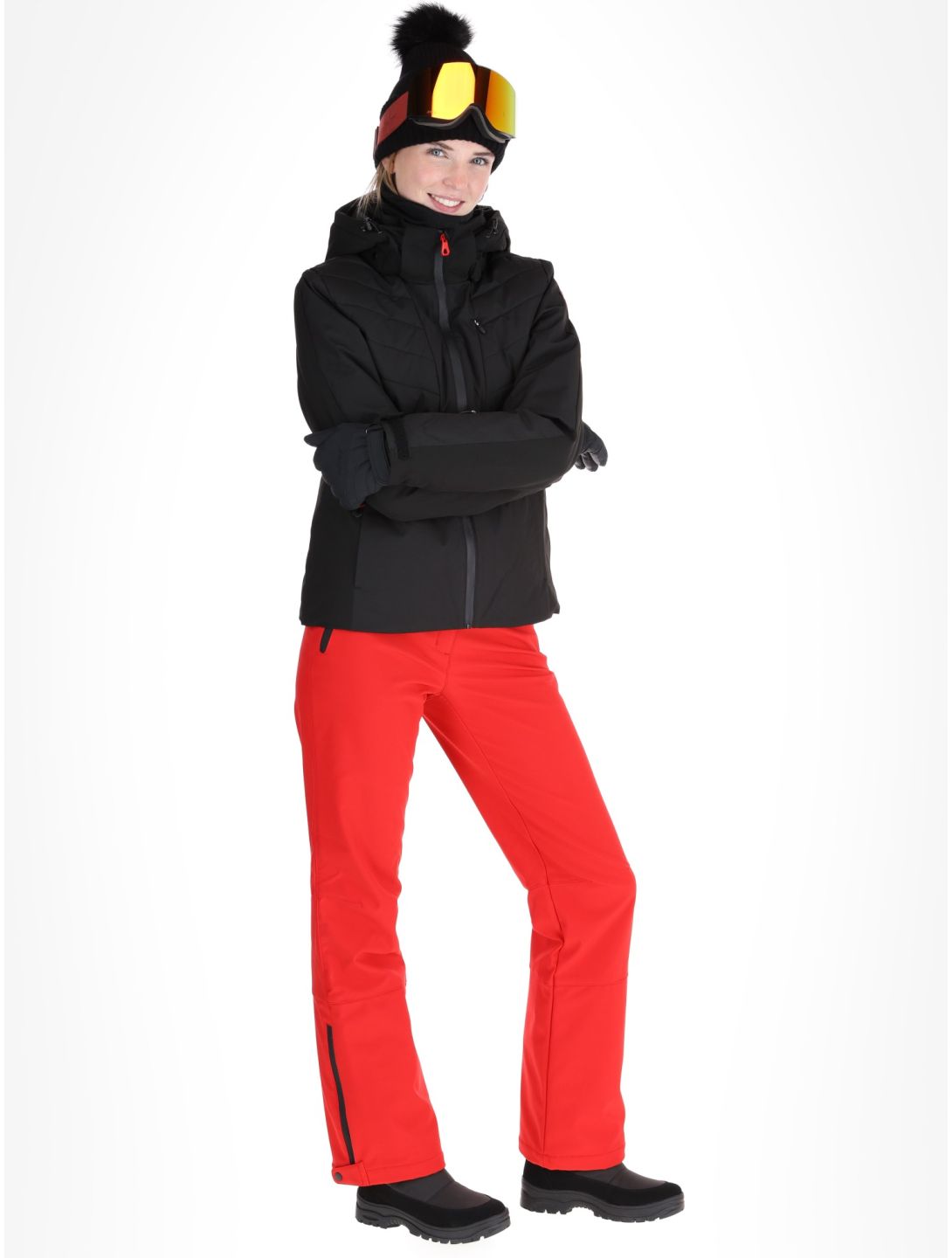 Icepeak, Eleele chaqueta de esquí mujeres Black negro 