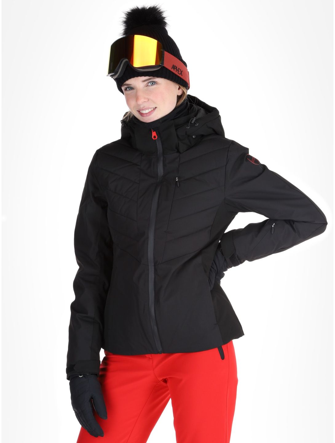 Icepeak, Eleele chaqueta de esquí mujeres Black negro 