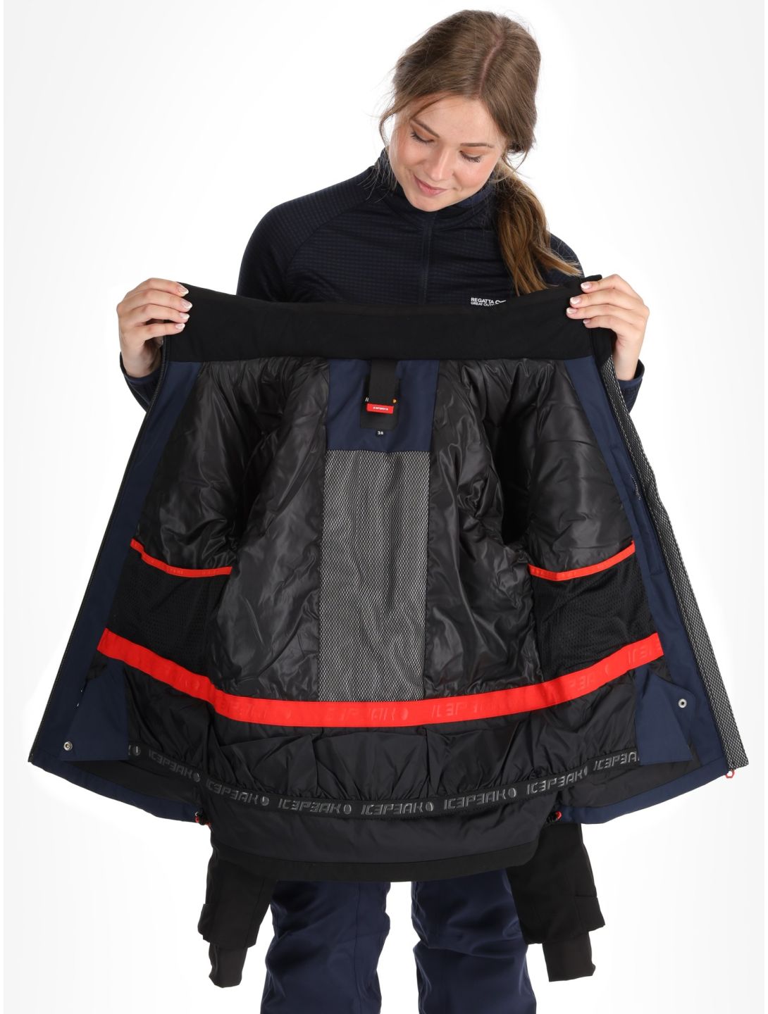 Icepeak, Eleele chaqueta de esquí mujeres Dark Blue azul 