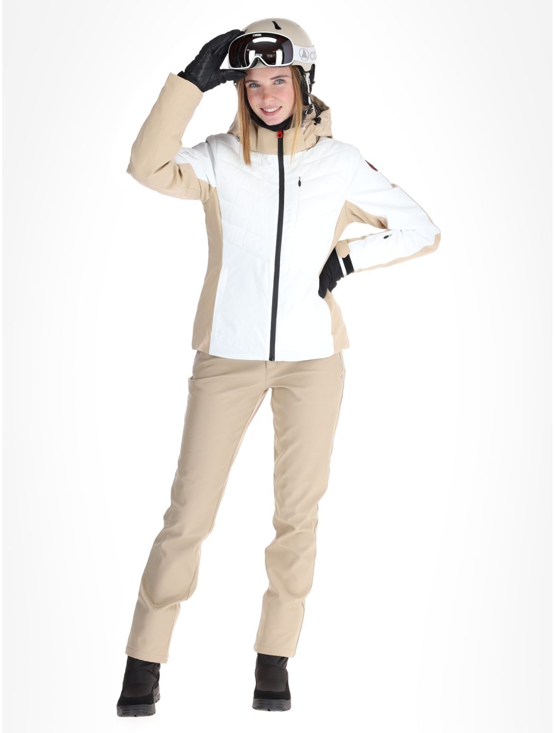 Icepeak, Eleele chaqueta de esquí mujeres Optic White blanco 