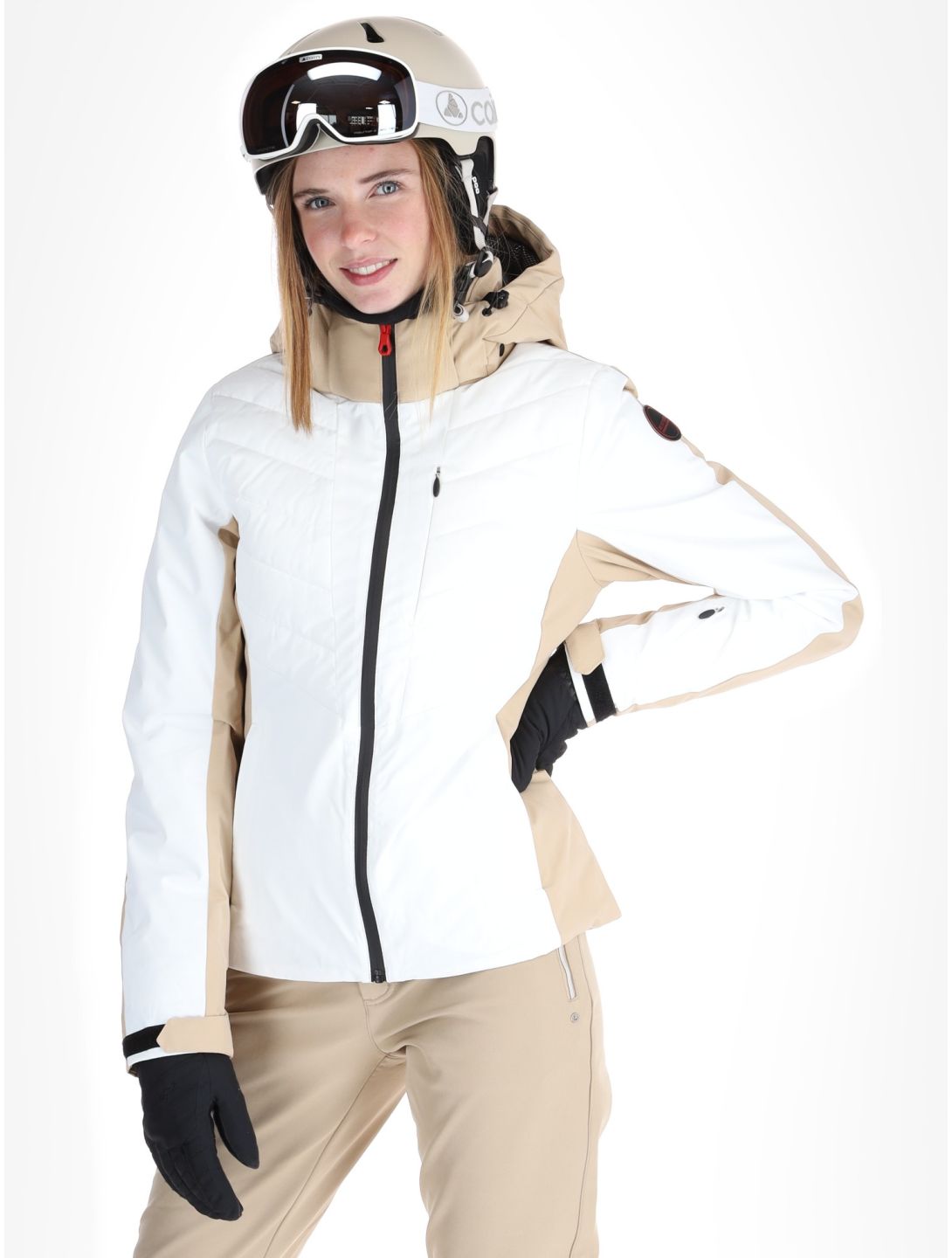 Icepeak, Eleele chaqueta de esquí mujeres Optic White blanco 